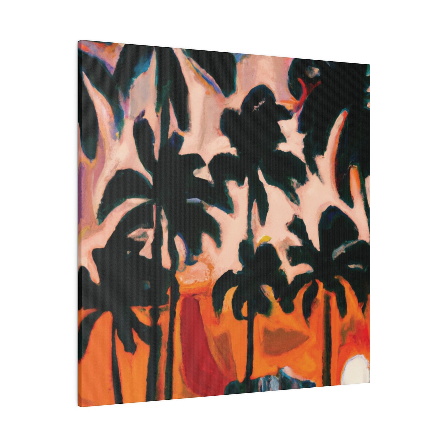 4317T - Miami Beach Sunset Painting Print | Miami | Beach | Sunset | Poster | Home Decor | Wall Art | Canvas