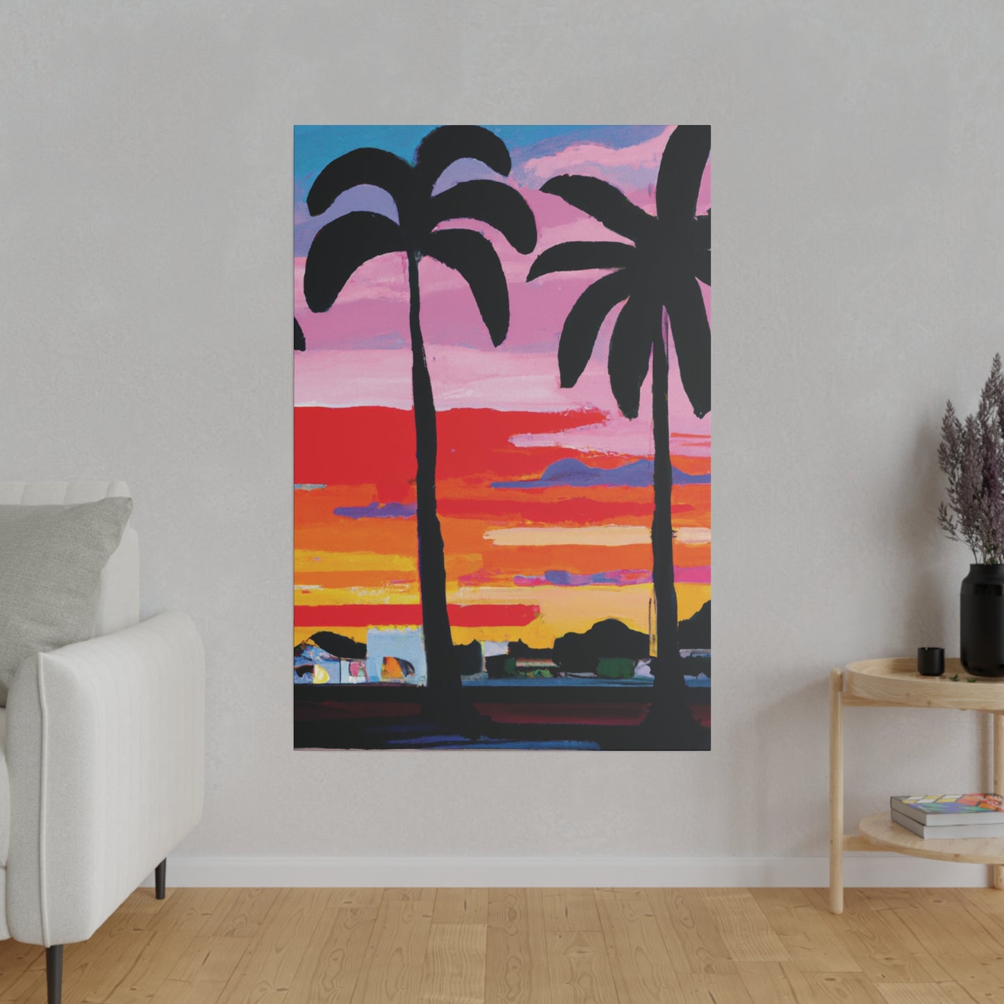 8284X - Miami Beach Sunset Painting Print | Miami | Beach | Sunset | Poster | Home Decor | Wall Art | Canvas