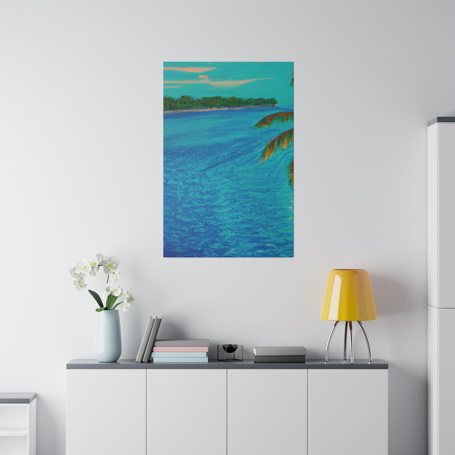 3303Q - Bahamas Ocean Painting Print | Bahamas | Ocean | Beach | Poster | Home Decor | Wall Art | Canvas