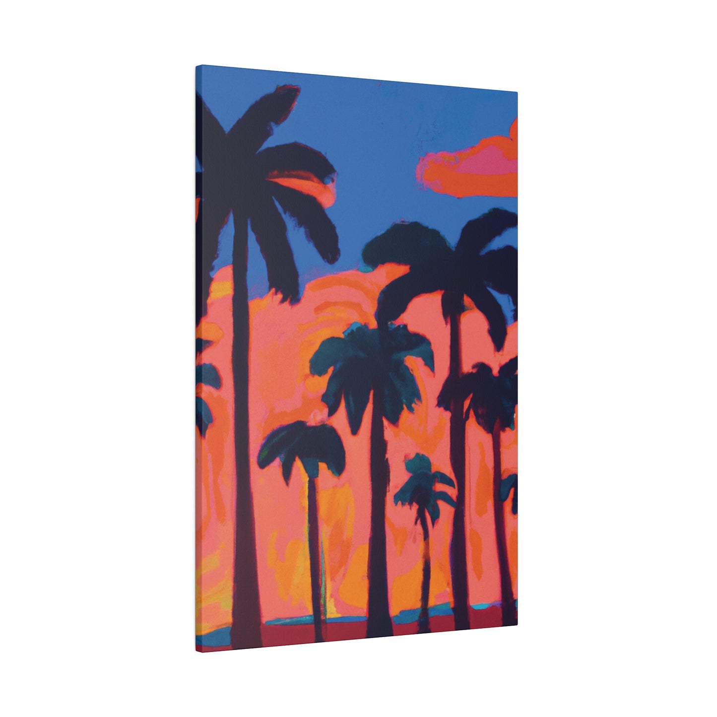 3239C - Miami Beach Sunset Painting Print | Miami | Beach | Sunset | Poster | Home Decor | Wall Art | Canvas