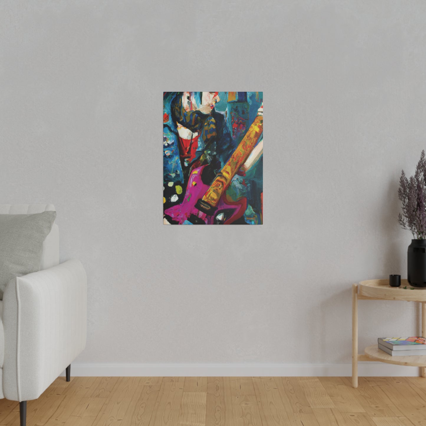 7272P - Rockstar Oil Painting Style Print | Poster | Home Decor | Wall Art | Music Art | Canvas