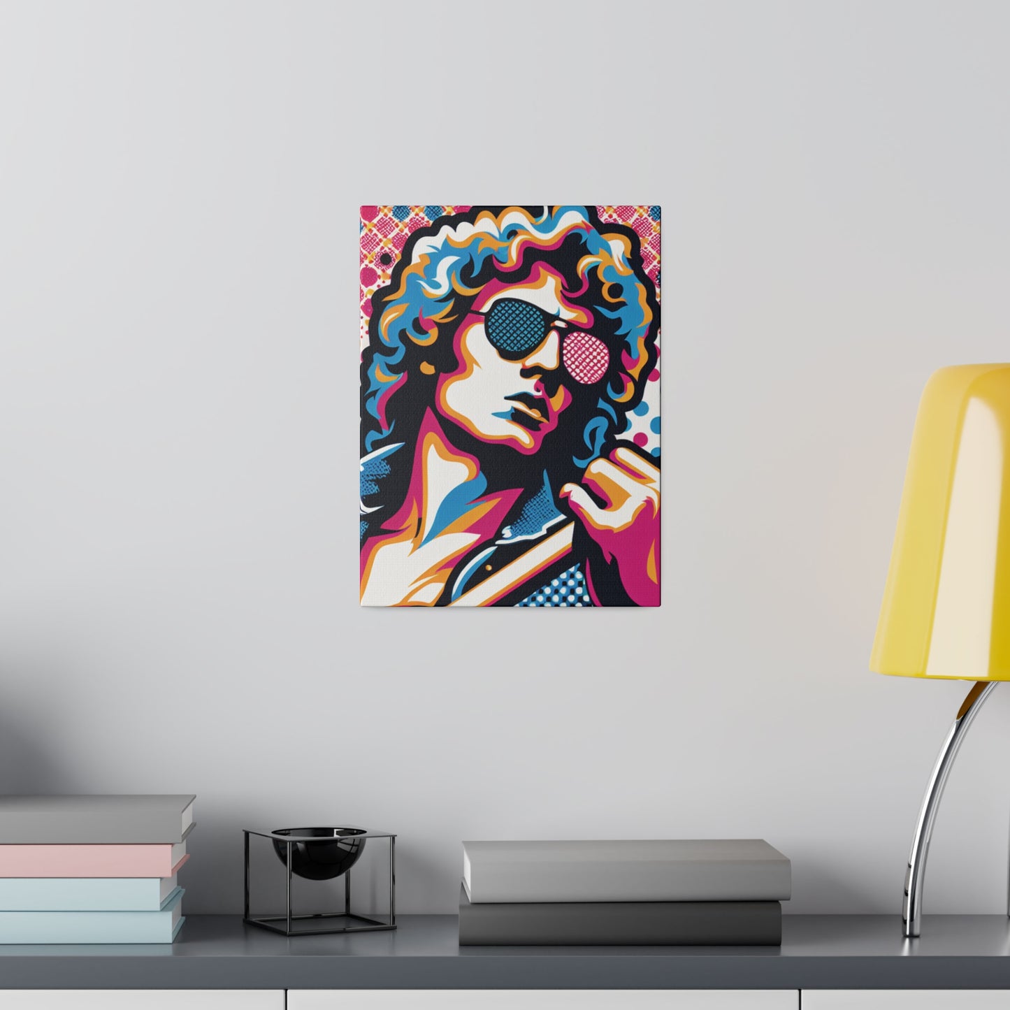 3572X - Rockstar Painting Print | Face | Abstract | Poster | Home Decor | Wall Art | Music Art | Canvas