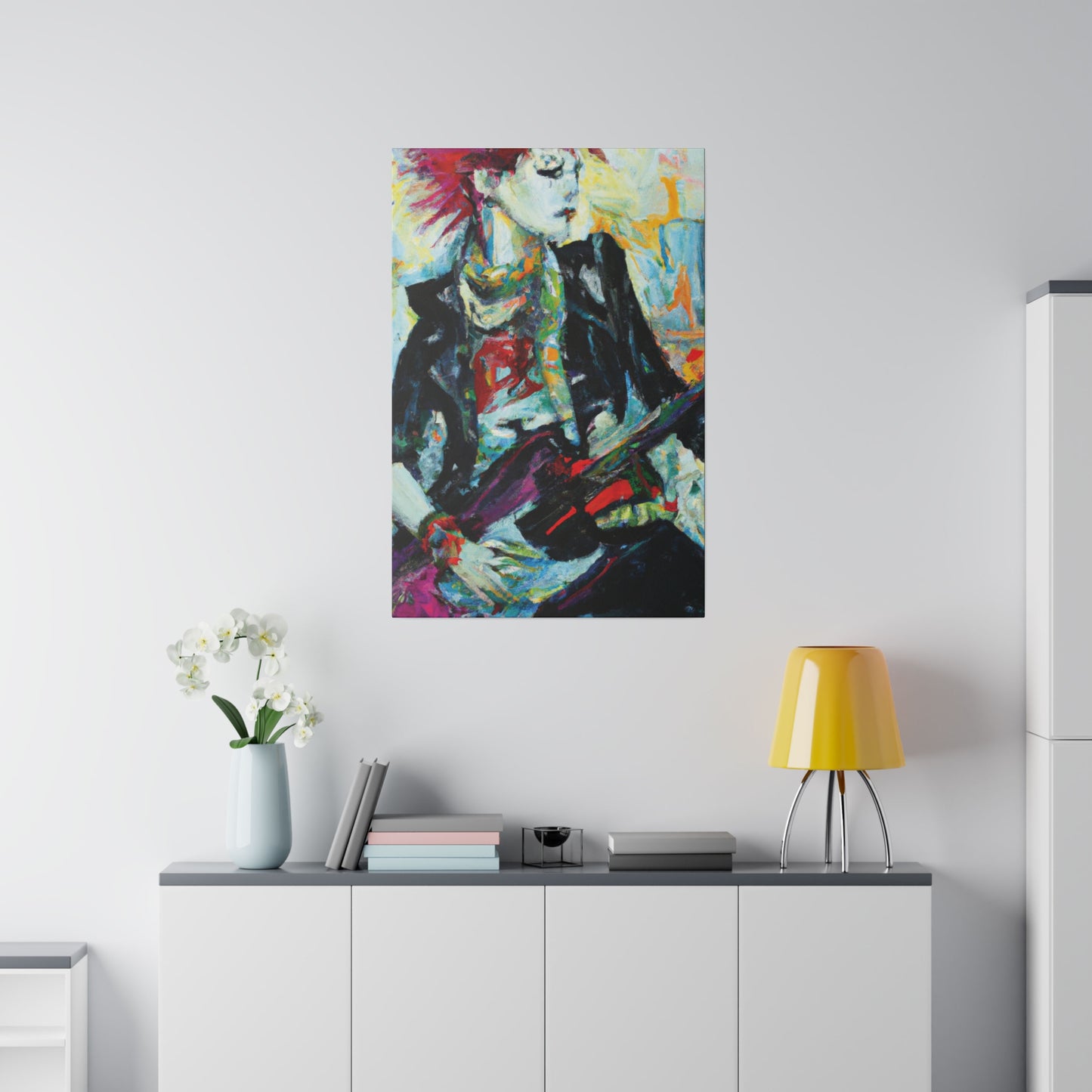 8915H - Rockstar Oil Painting Style Print | Poster | Home Decor | Wall Art | Music Art | Canvas