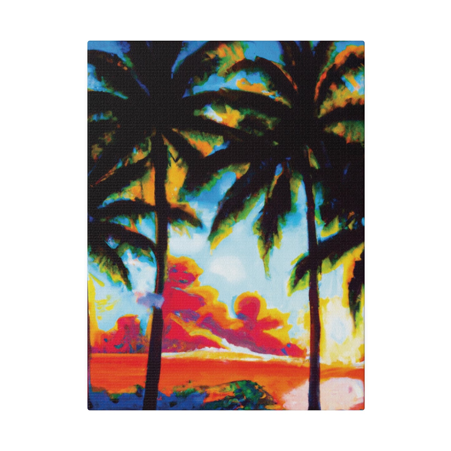 941Q - Miami Beach Sunset Painting Print | Miami | Beach | Sunset | Poster | Home Decor | Wall Art | Canvas