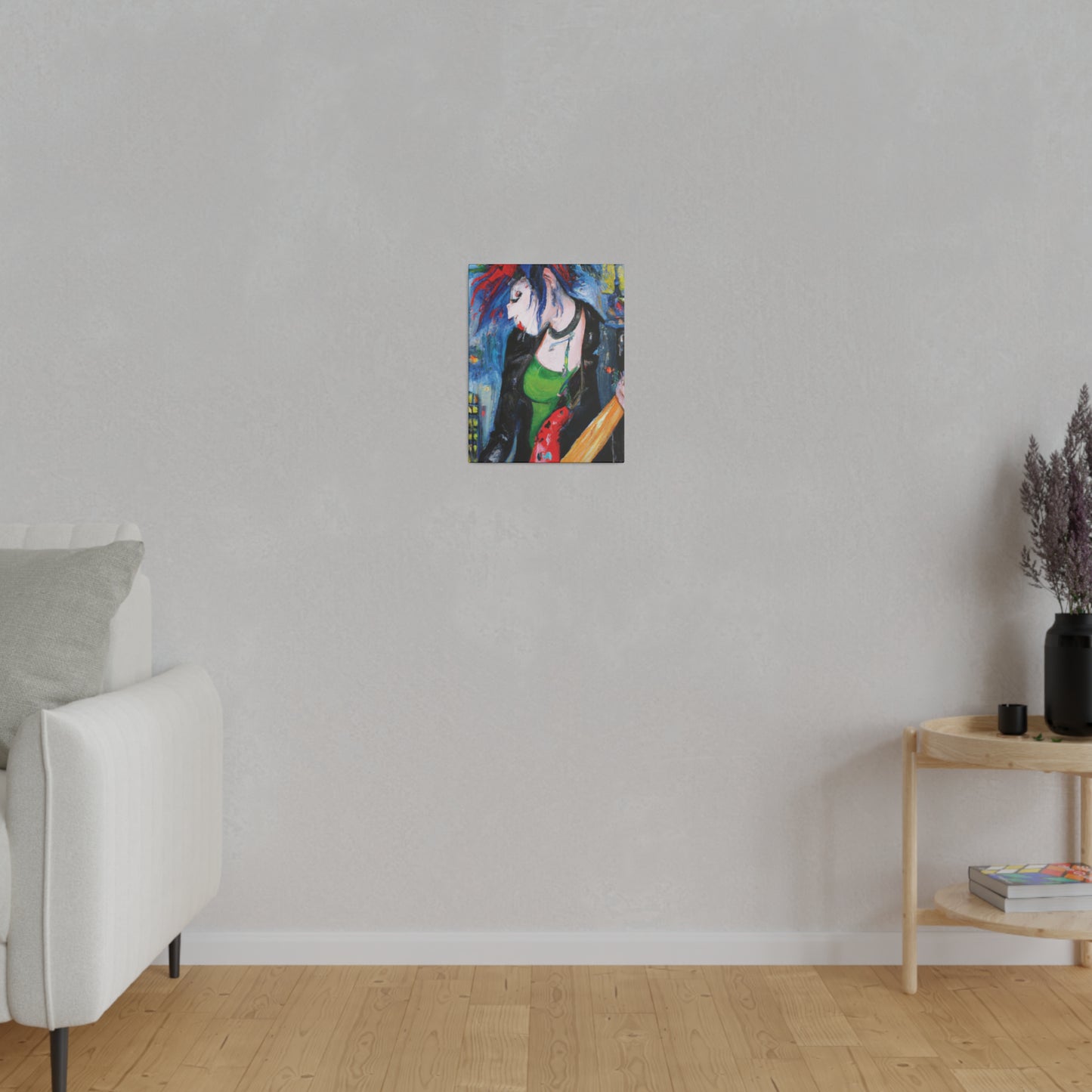9423T - Rockstar Oil Painting Style Print | Poster | Home Decor | Wall Art | Music Art | Canvas