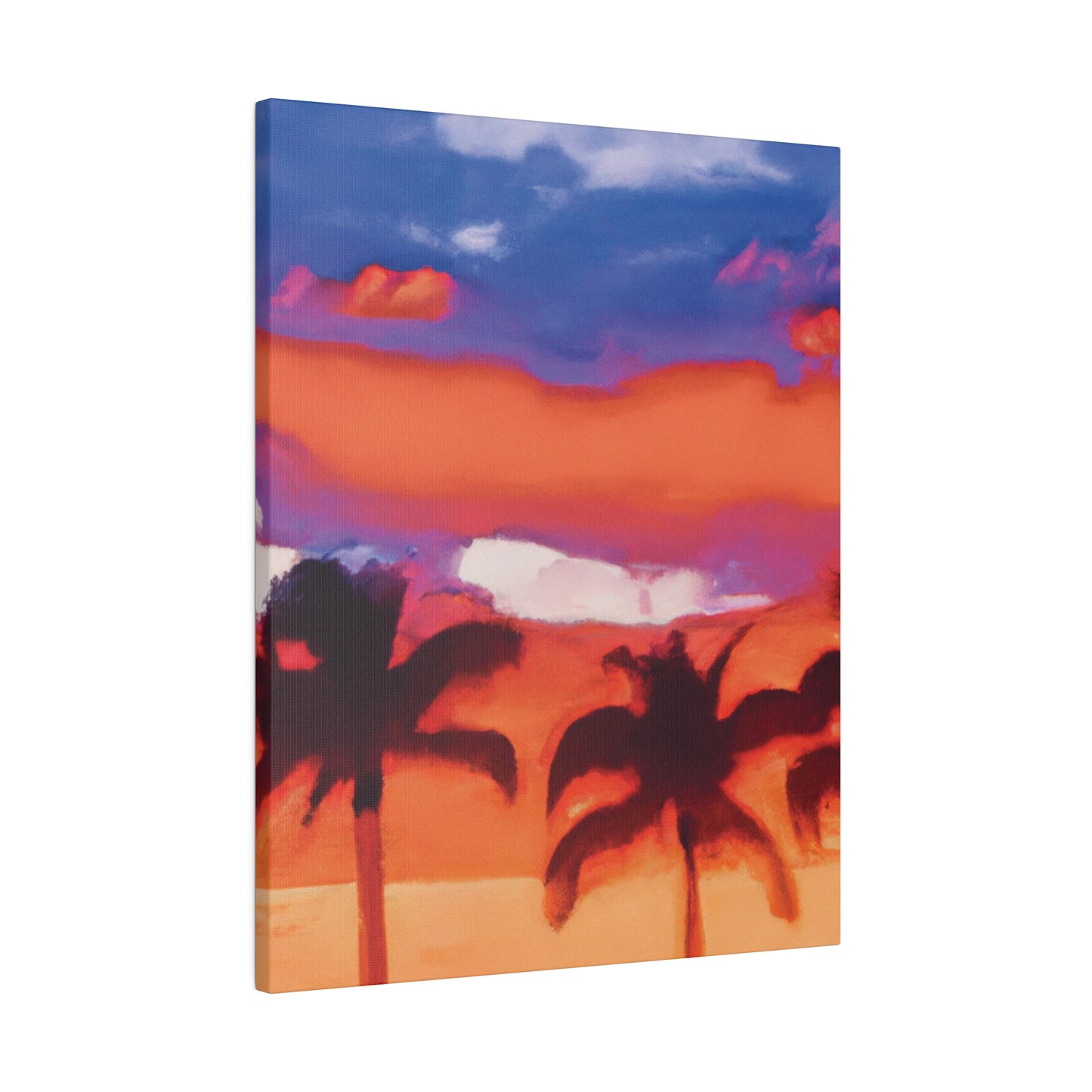 8546B - Miami Beach Sunset Painting Print | Miami | Beach | Sunset | Poster | Home Decor | Wall Art | Canvas