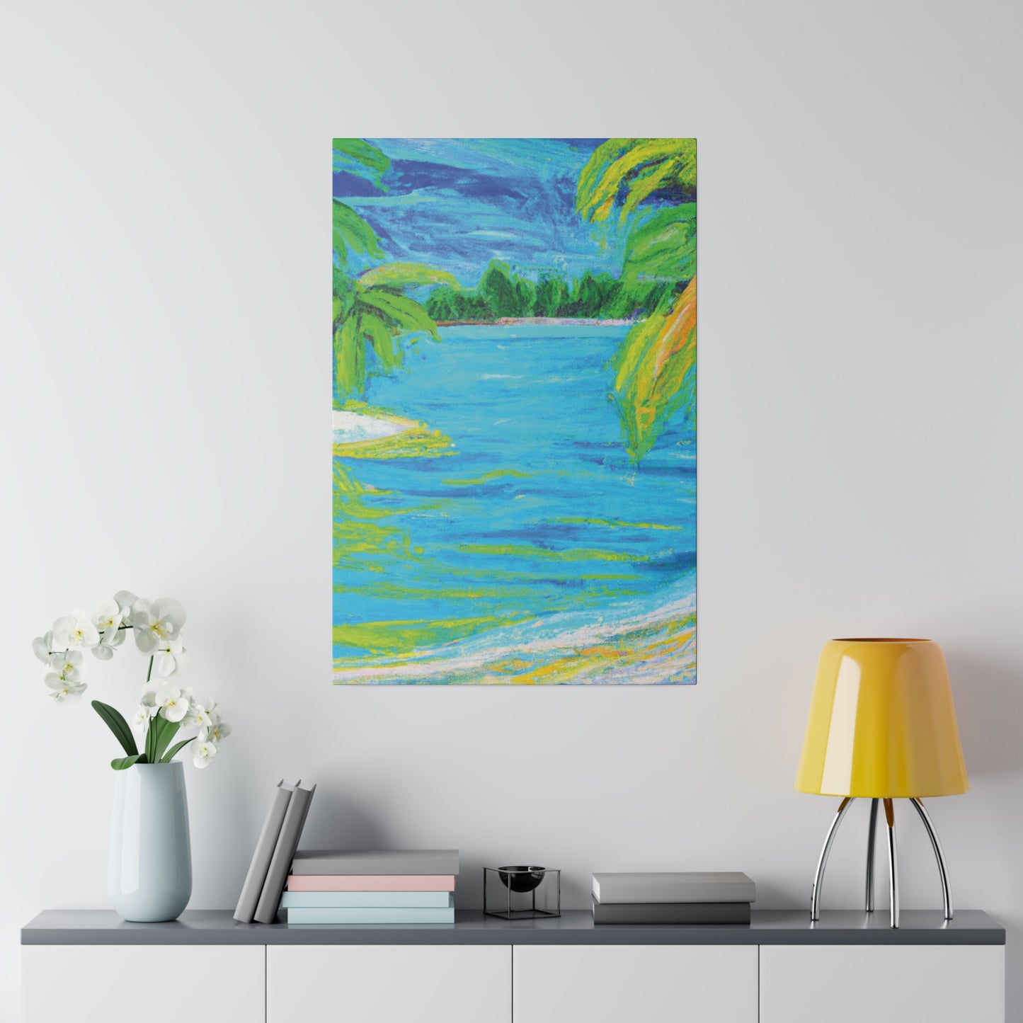9709k - Bahamas Ocean Painting Print | Bahamas | Ocean | Beach | Poster | Home Decor | Wall Art | Canvas