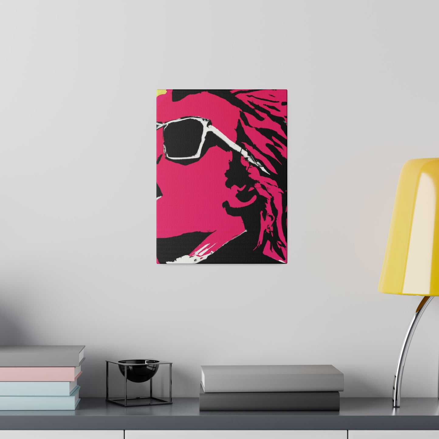 7829G - Rockstar Painting Print | Face | Abstract | Poster | Home Decor | Wall Art | Music Art | Canvas