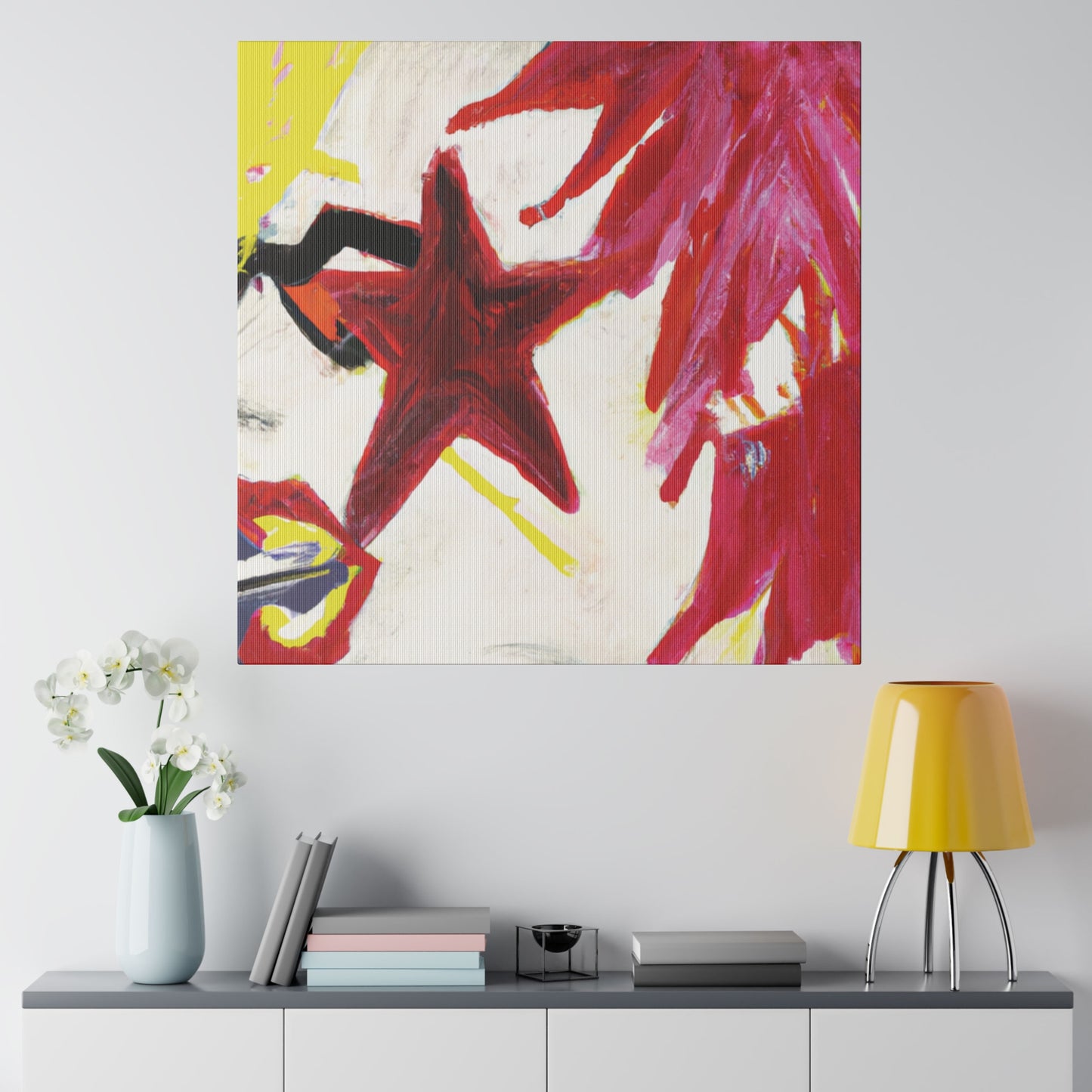 5967Z - Rockstar Painting Print | Face | Abstract | Poster | Home Decor | Wall Art | Music Art | Canvas