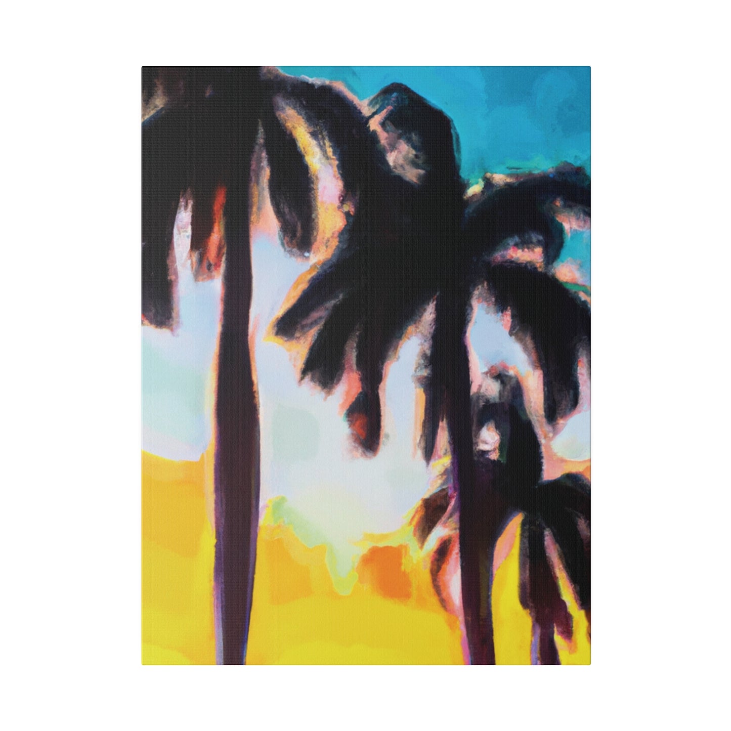 5485W - Miami Beach Sunset Painting Print | Miami | Beach | Sunset | Poster | Home Decor | Wall Art | Canvas