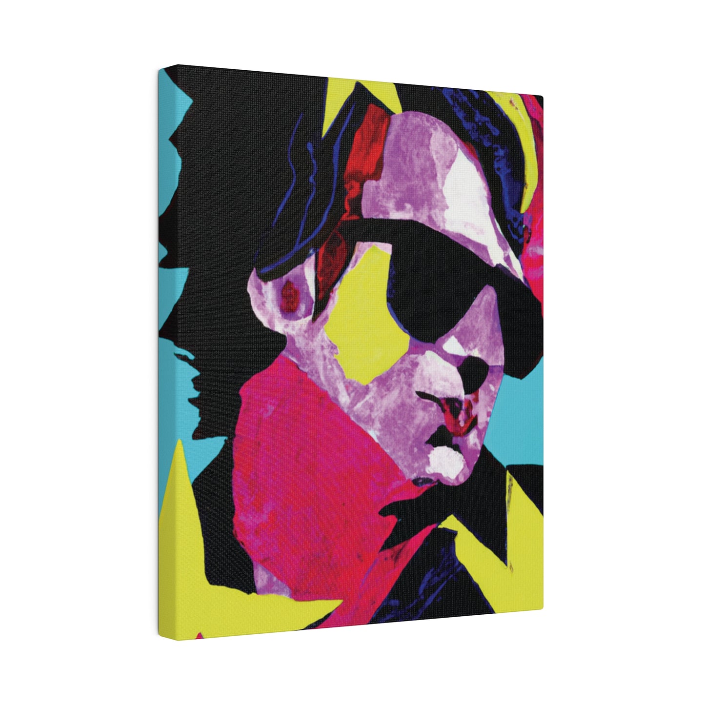 6749z - Rockstar Painting Print | Face | Abstract | Poster | Home Decor | Wall Art | Music Art | Canvas