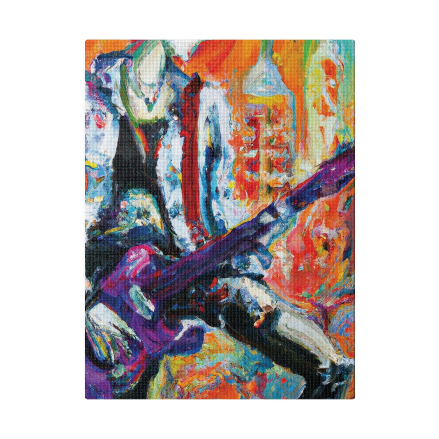 6891P - Rockstar Oil Painting Style Print | Poster | Home Decor | Wall Art | Music Art | Canvas