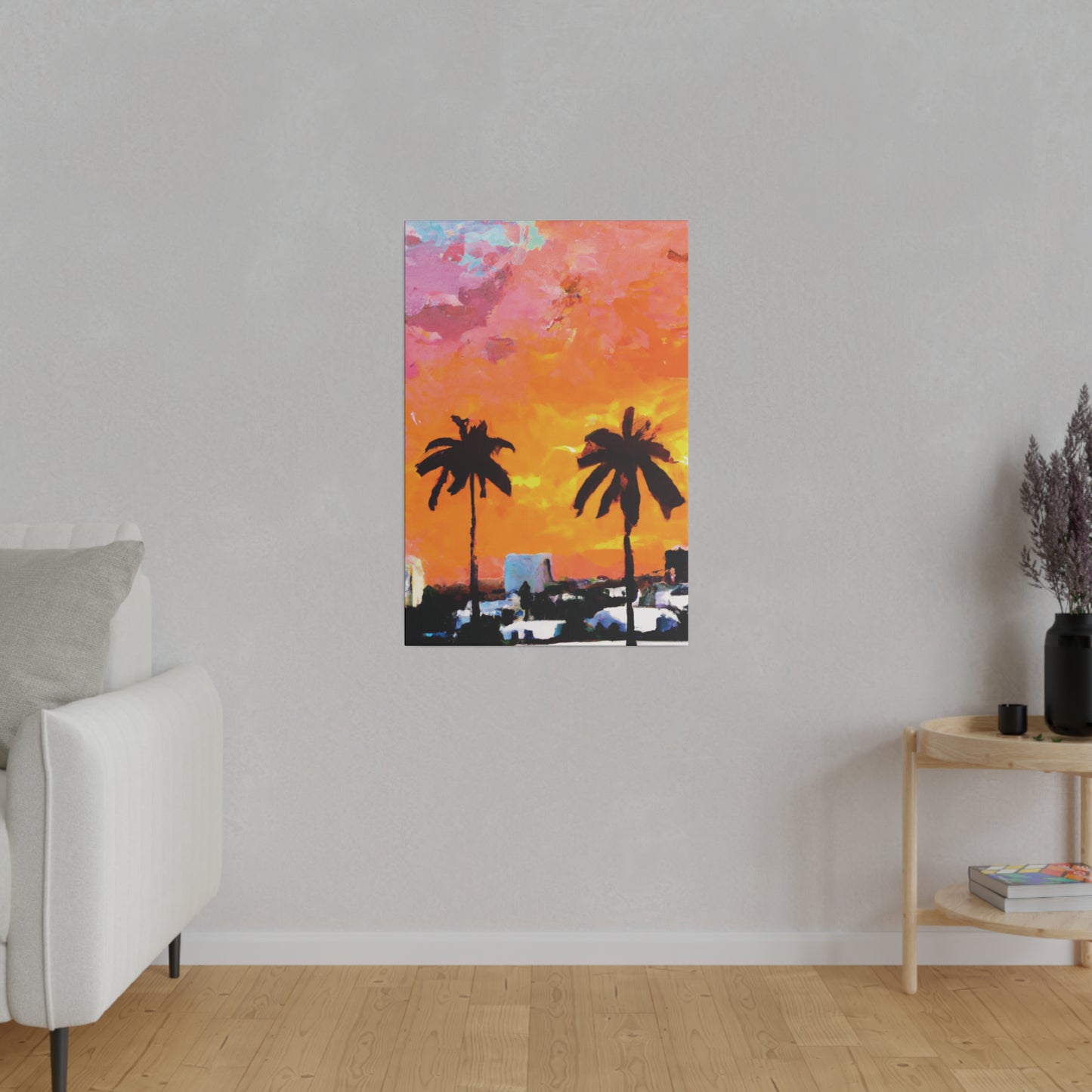 2759A - Miami Beach Sunset Painting Print | Miami | Beach | Sunset | Poster | Home Decor | Wall Art | Canvas