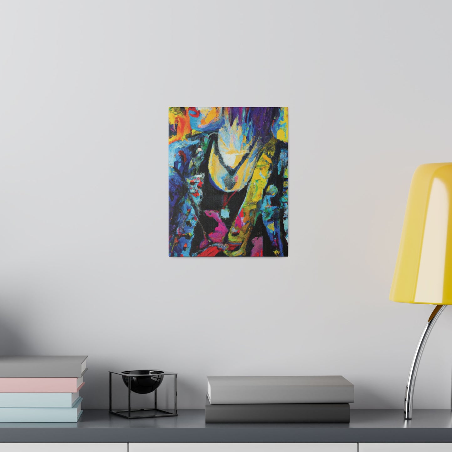 9756Z - Rockstar Oil Painting Style Print | Poster | Home Decor | Wall Art | Music Art | Canvas