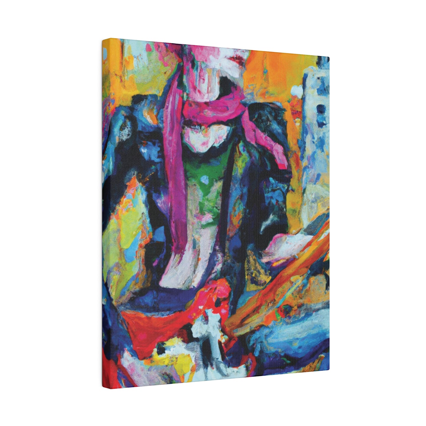 2736R - Rockstar Oil Painting Style Print | Poster | Home Decor | Wall Art | Music Art | Canvas