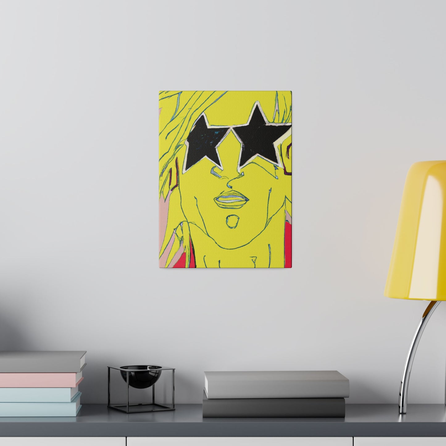 2035A - Rockstar Painting Print | Face | Abstract | Poster | Home Decor | Wall Art | Music Art | Canvas