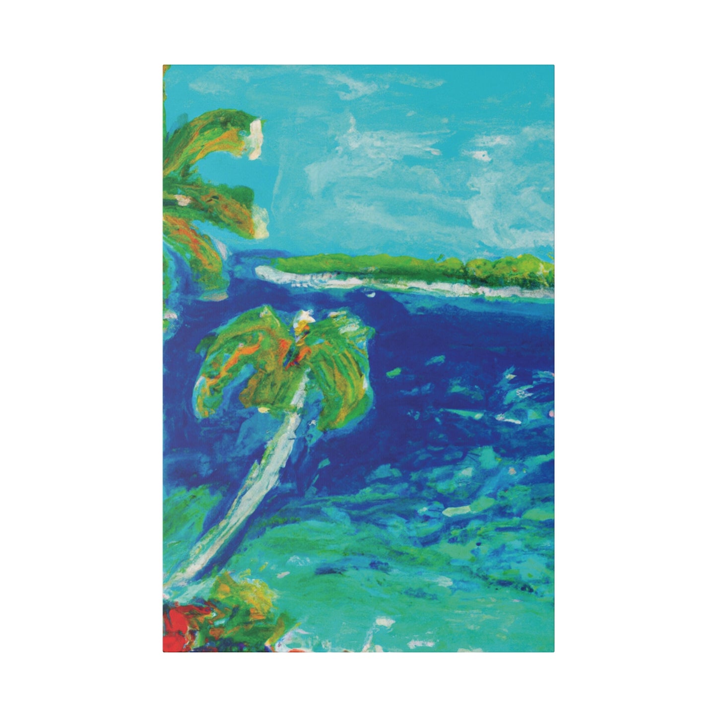 4657V - Bahamas Ocean Painting Print | Bahamas | Ocean | Beach | Poster | Home Decor | Wall Art | Canvas