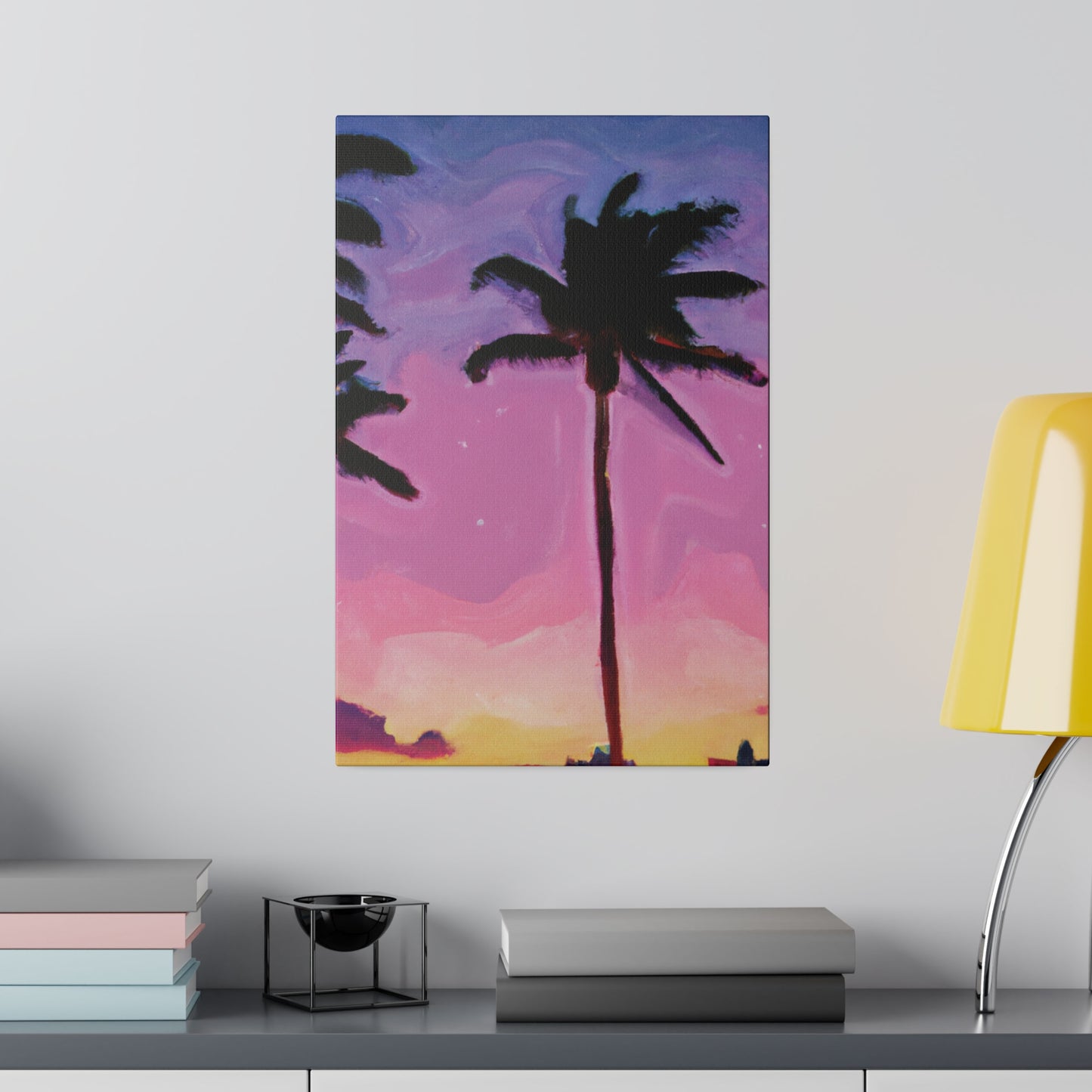 7801Y - Miami Beach Sunset Painting Print | Miami | Beach | Sunset | Poster | Home Decor | Wall Art | Canvas