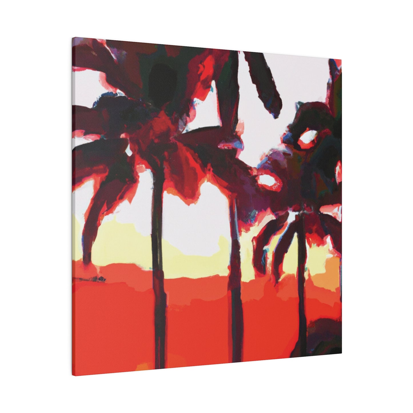 6831K - Miami Beach Sunset Painting Print | Miami | Beach | Sunset | Poster | Home Decor | Wall Art | Canvas