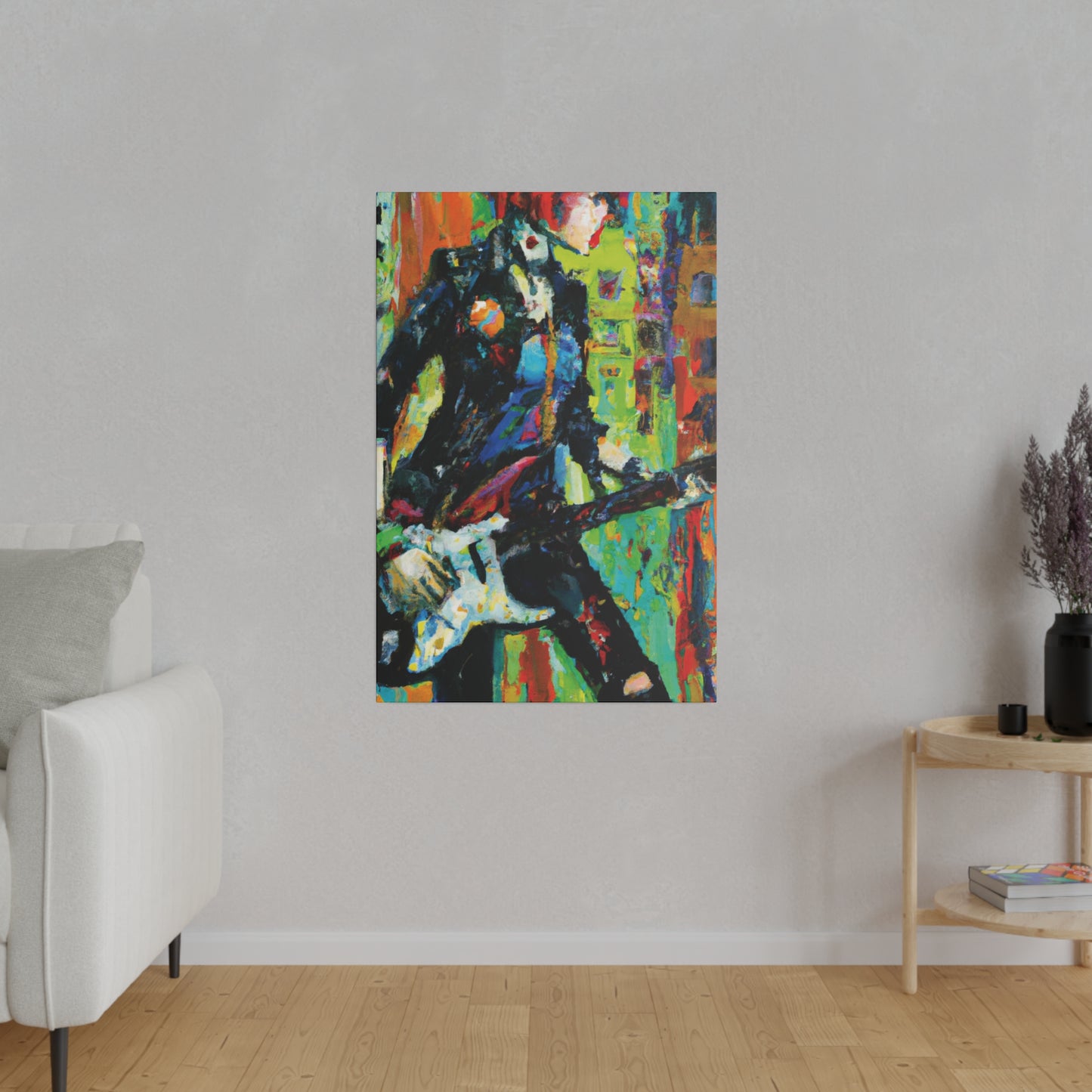 2760G - Rockstar Oil Painting Style Print | Poster | Home Decor | Wall Art | Music Art | Canvas