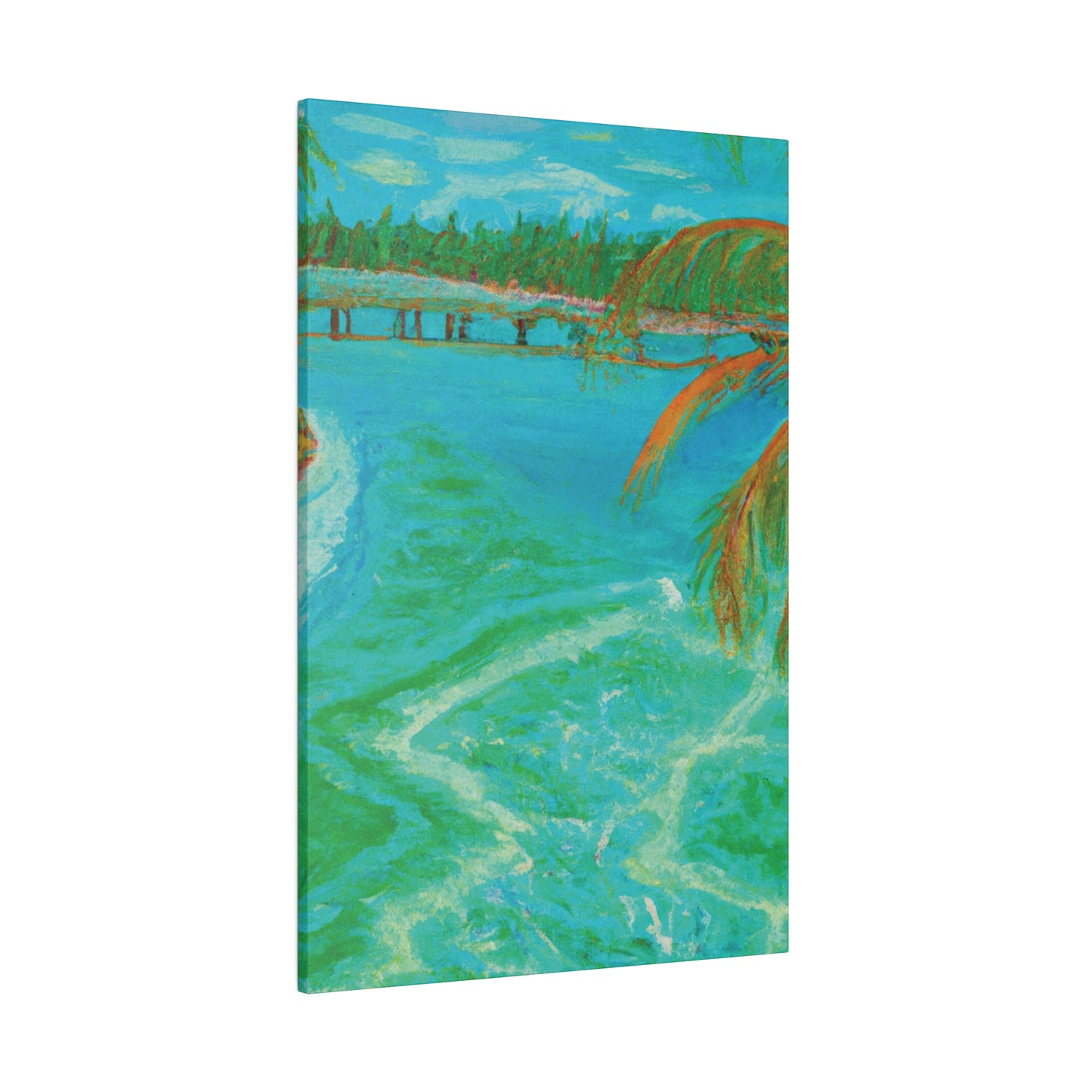 8864B - Bahamas Ocean Painting Print | Bahamas | Ocean | Beach | Poster | Home Decor | Wall Art | Canvas