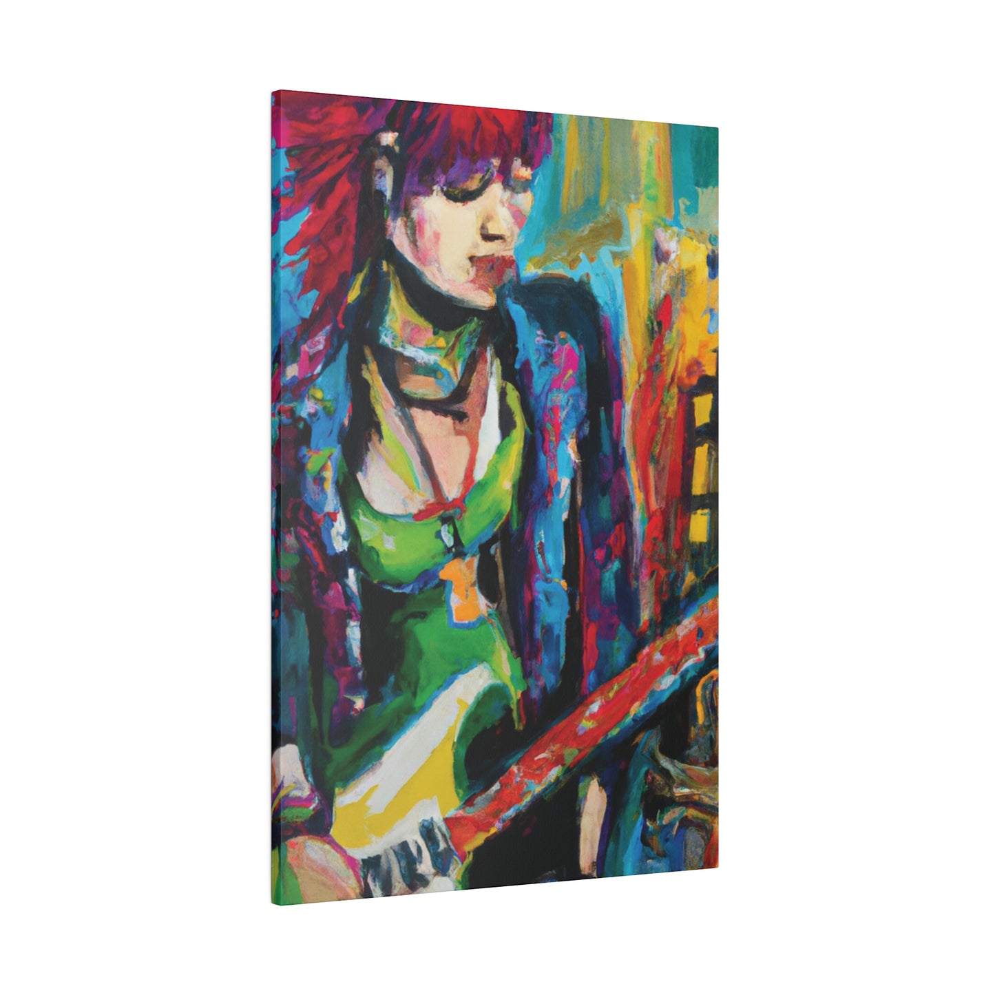 8561U - Rockstar Oil Painting Style Print | Poster | Home Decor | Wall Art | Music Art | Canvas