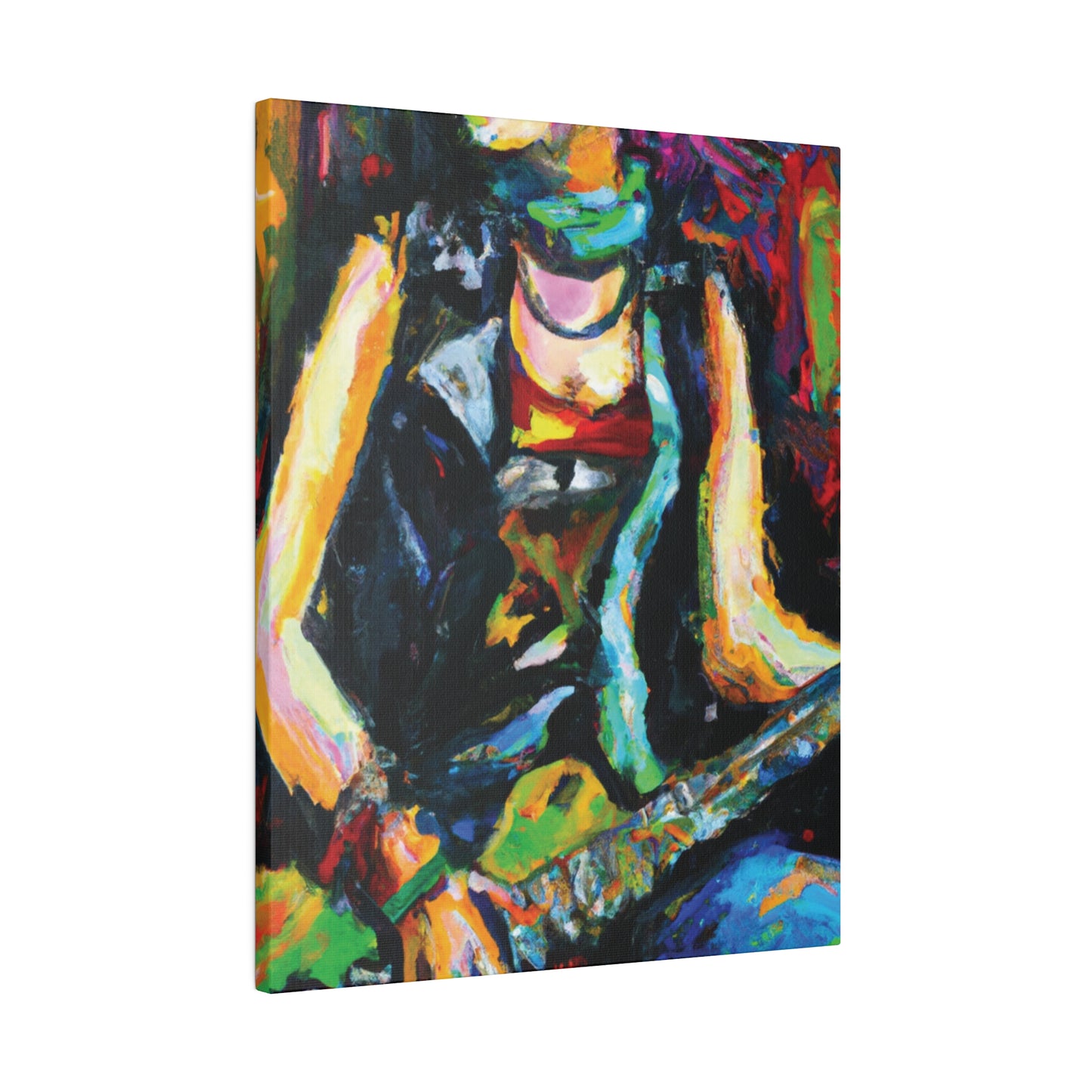 7187Z - Rockstar Oil Painting Style Print | Poster | Home Decor | Wall Art | Music Art | Canvas