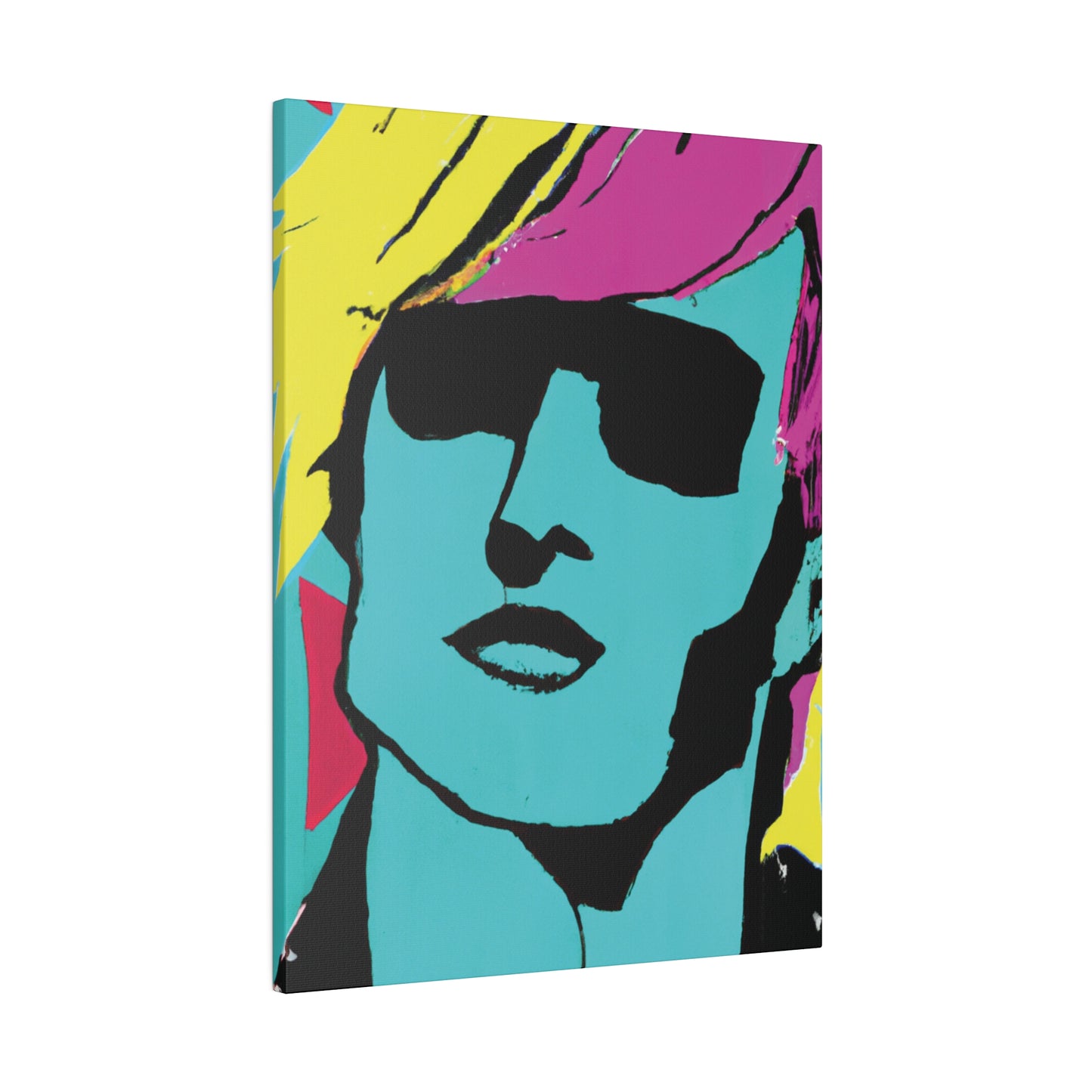 8753H - Rockstar Painting Print | Face | Abstract | Poster | Home Decor | Wall Art | Music Art | Canvas