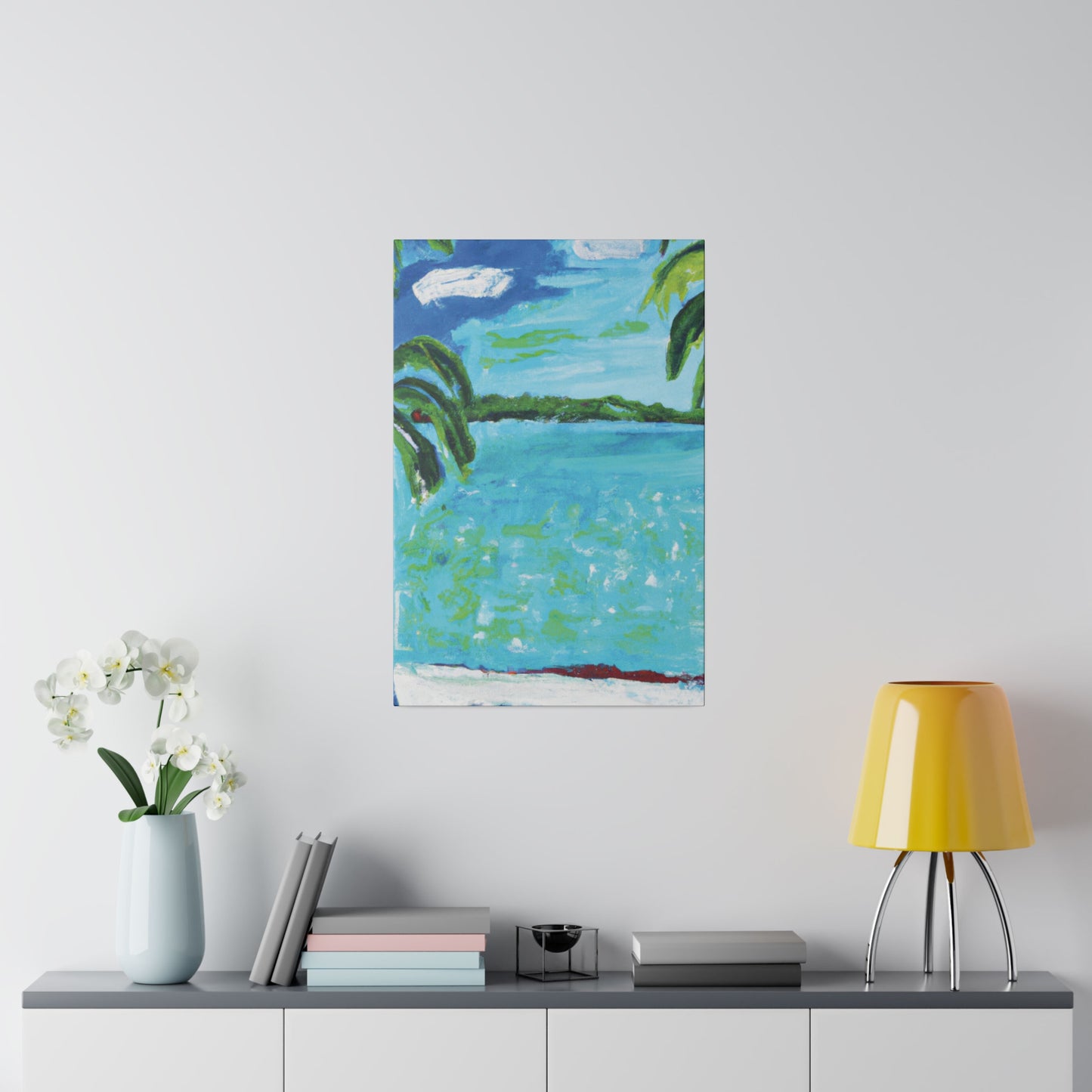 2143W - Bahamas Ocean Painting Print | Bahamas | Ocean | Beach | Poster | Home Decor | Wall Art | Canvas