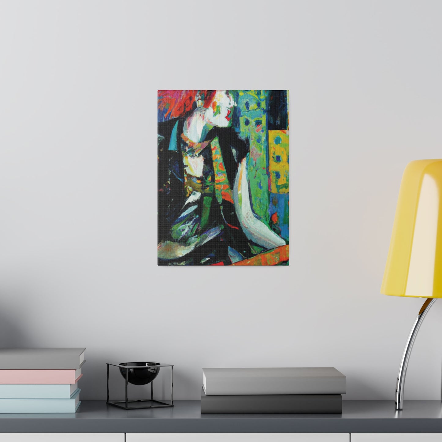8726V - Rockstar Oil Painting Style Print | Poster | Home Decor | Wall Art | Music Art | Canvas