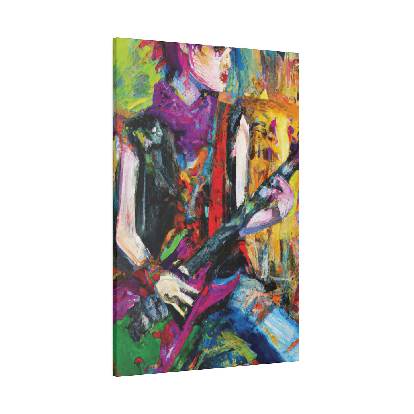 3088A - Rockstar Oil Painting Style Print | Poster | Home Decor | Wall Art | Music Art | Canvas