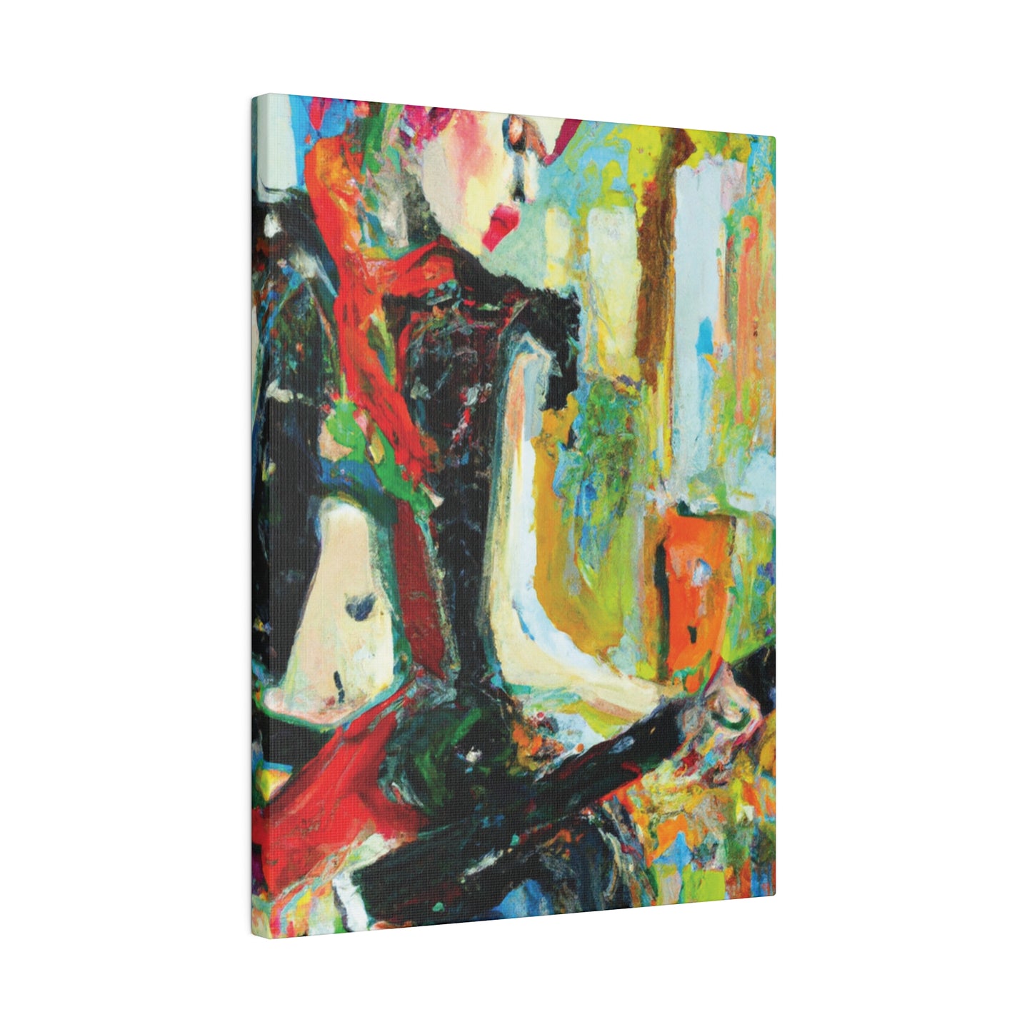 4824H - Rockstar Oil Painting Style Print | Poster | Home Decor | Wall Art | Music Art | Canvas