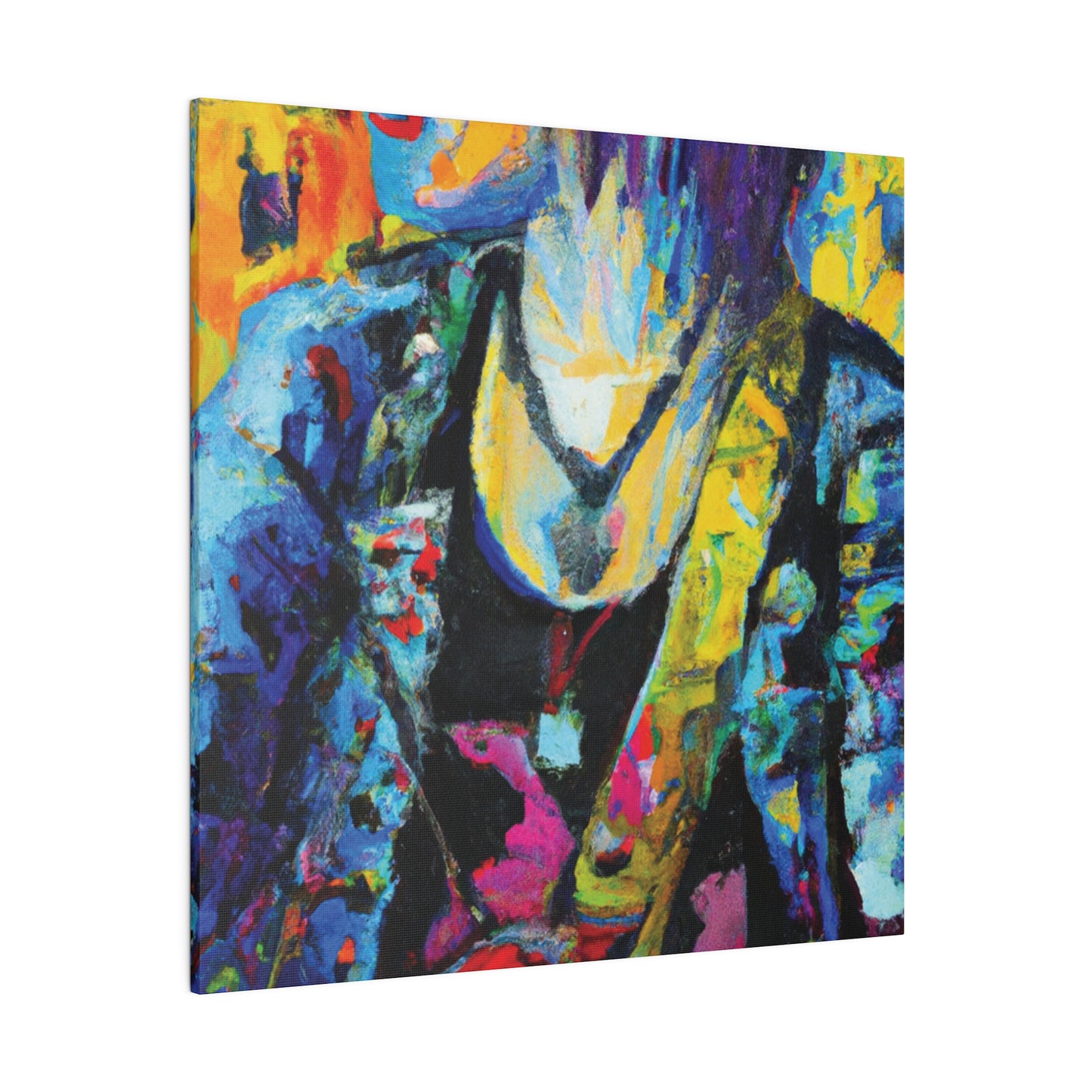 9756Z - Rockstar Oil Painting Style Print | Poster | Home Decor | Wall Art | Music Art | Canvas