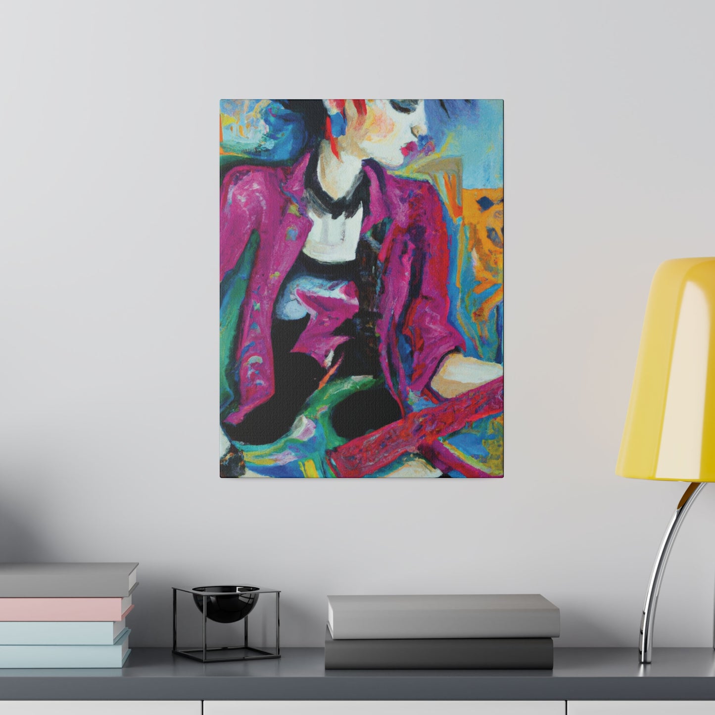 2711A - Rockstar Oil Painting Style Print | Poster | Home Decor | Wall Art | Music Art | Canvas