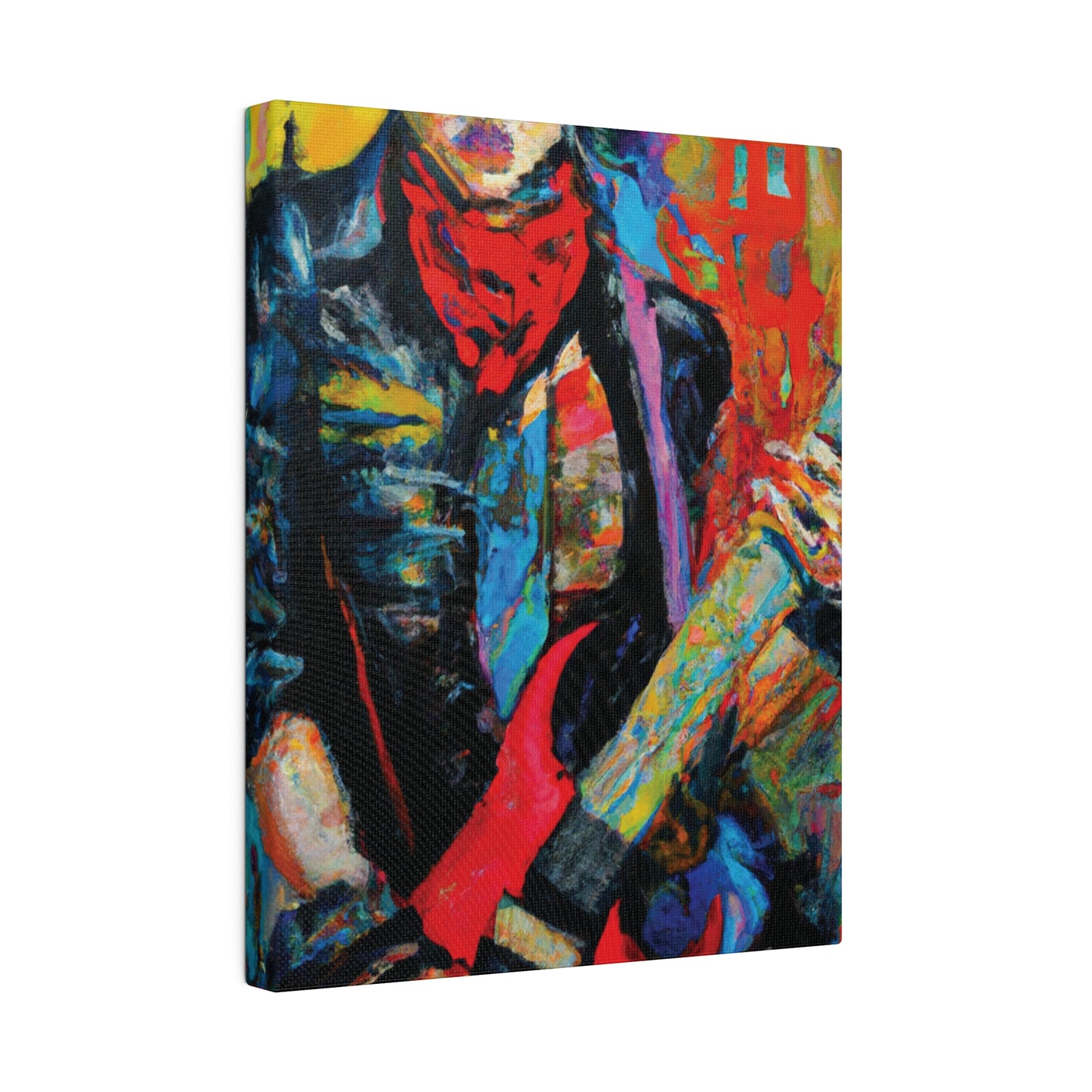 8732A - Rockstar Oil Painting Style Print | Poster | Home Decor | Wall Art | Music Art | Canvas