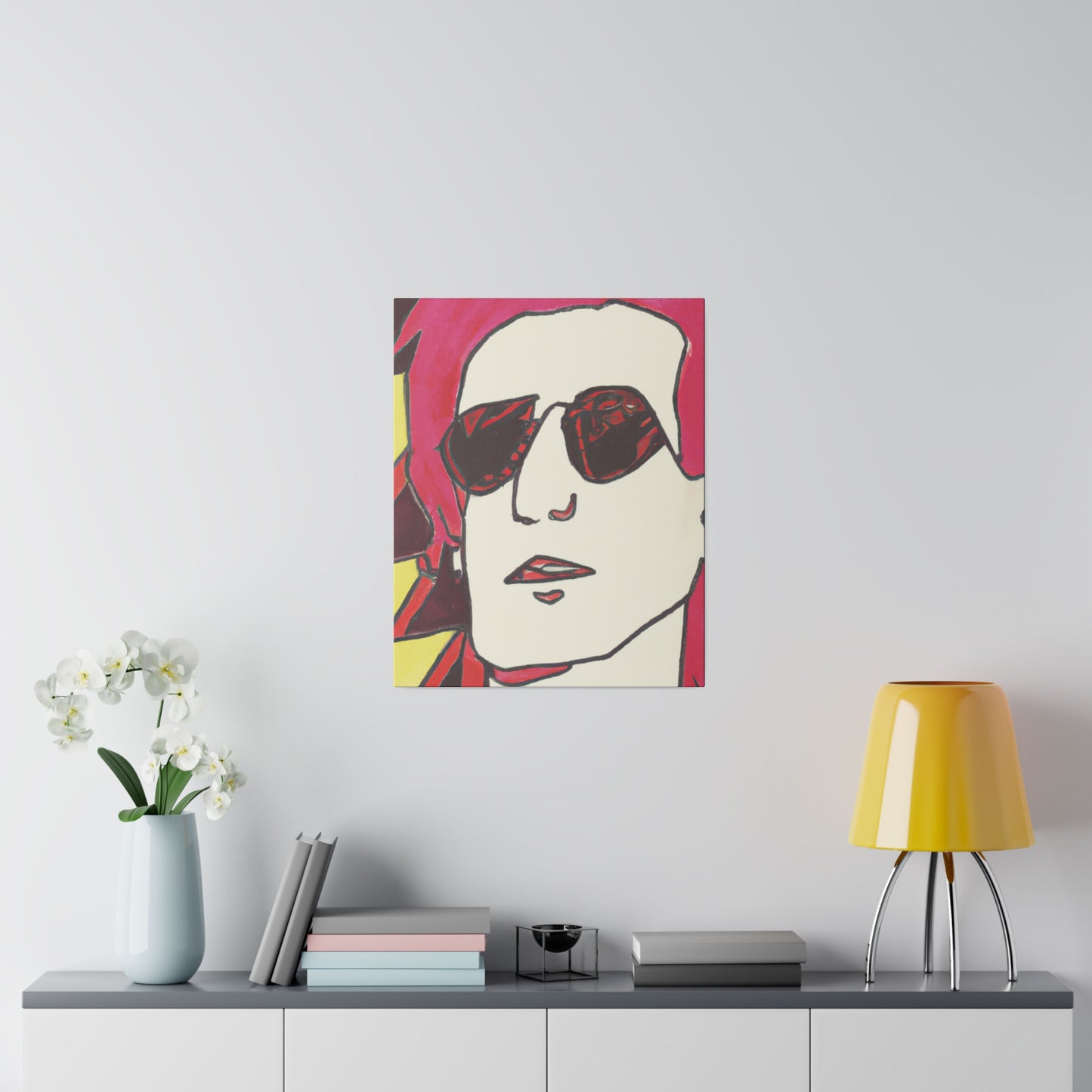 9247A - Rockstar Painting Print | Face | Abstract | Poster | Home Decor | Wall Art | Music Art | Canvas