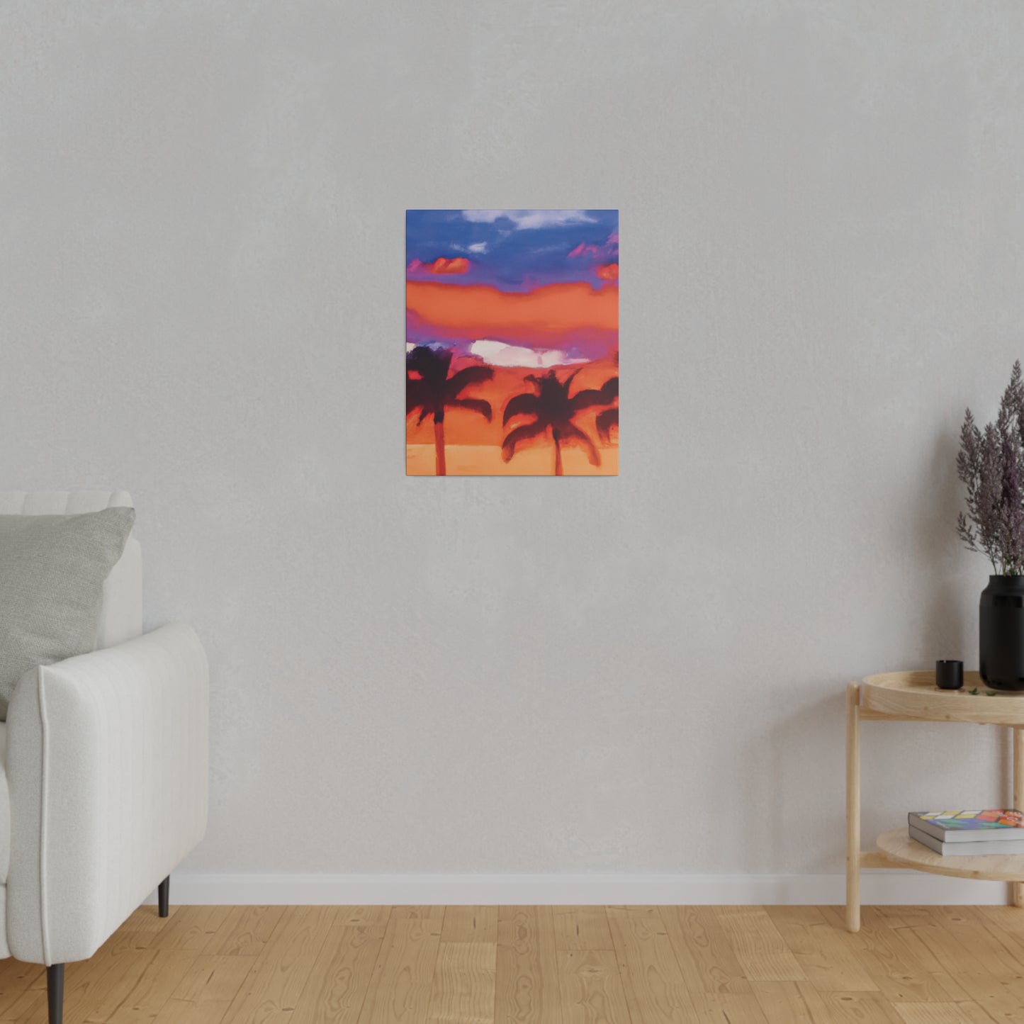 8546B - Miami Beach Sunset Painting Print | Miami | Beach | Sunset | Poster | Home Decor | Wall Art | Canvas