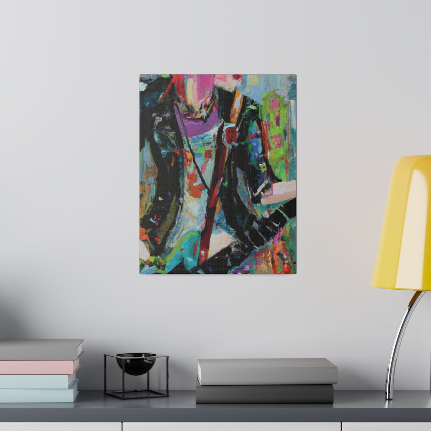 745O - Rockstar Oil Painting Style Print | Poster | Home Decor | Wall Art | Music Art | Canvas