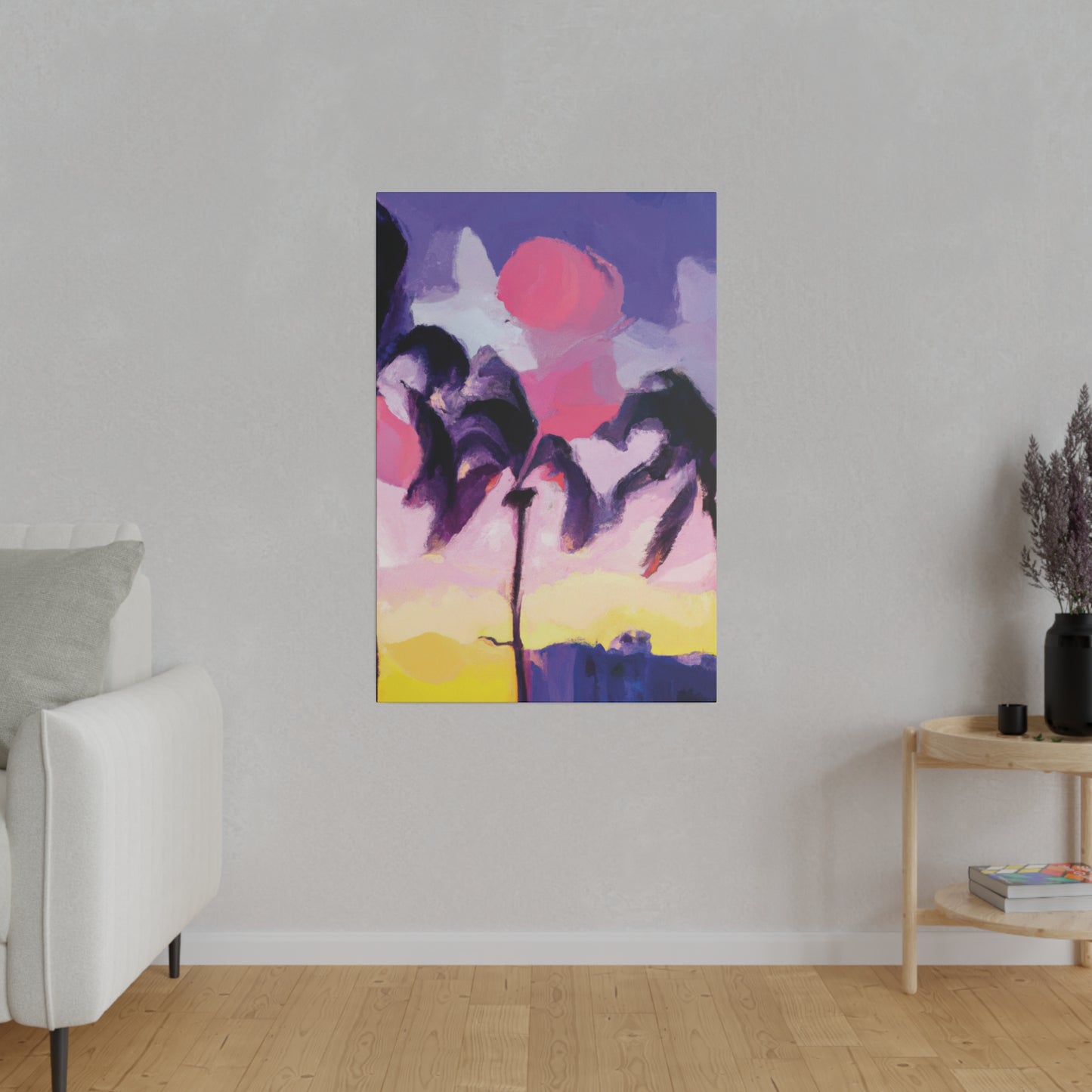 8189L - Miami Beach Sunset Painting Print | Miami | Beach | Sunset | Poster | Home Decor | Wall Art | Canvas