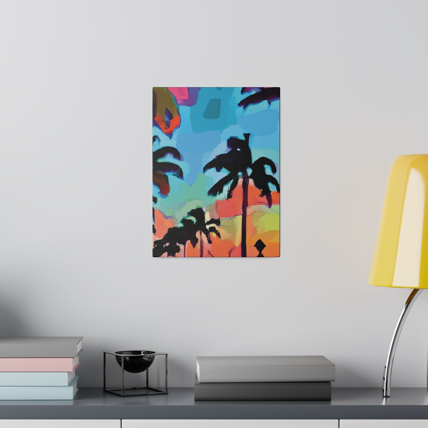 7439V - Miami Beach Sunset Painting Print | Miami | Beach | Sunset | Poster | Home Decor | Wall Art | Canvas