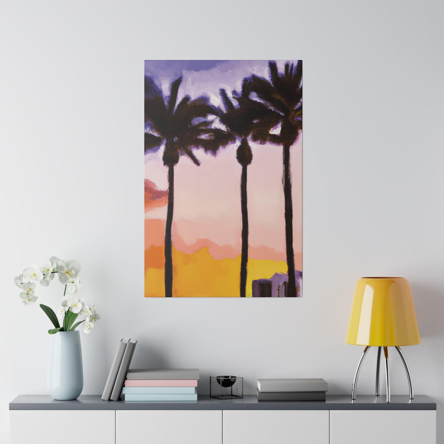 9366G - Miami Beach Sunset Painting Print | Miami | Beach | Sunset | Poster | Home Decor | Wall Art | Canvas