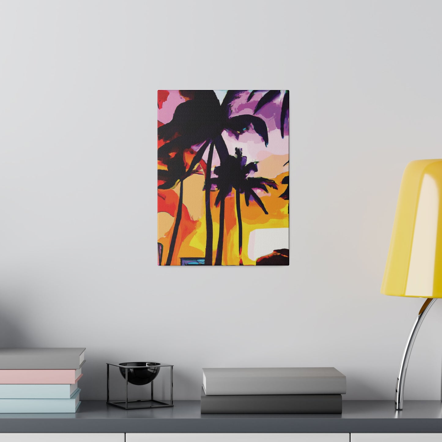 3987G - Miami Beach Sunset Painting Print | Miami | Beach | Sunset | Poster | Home Decor | Wall Art | Canvas