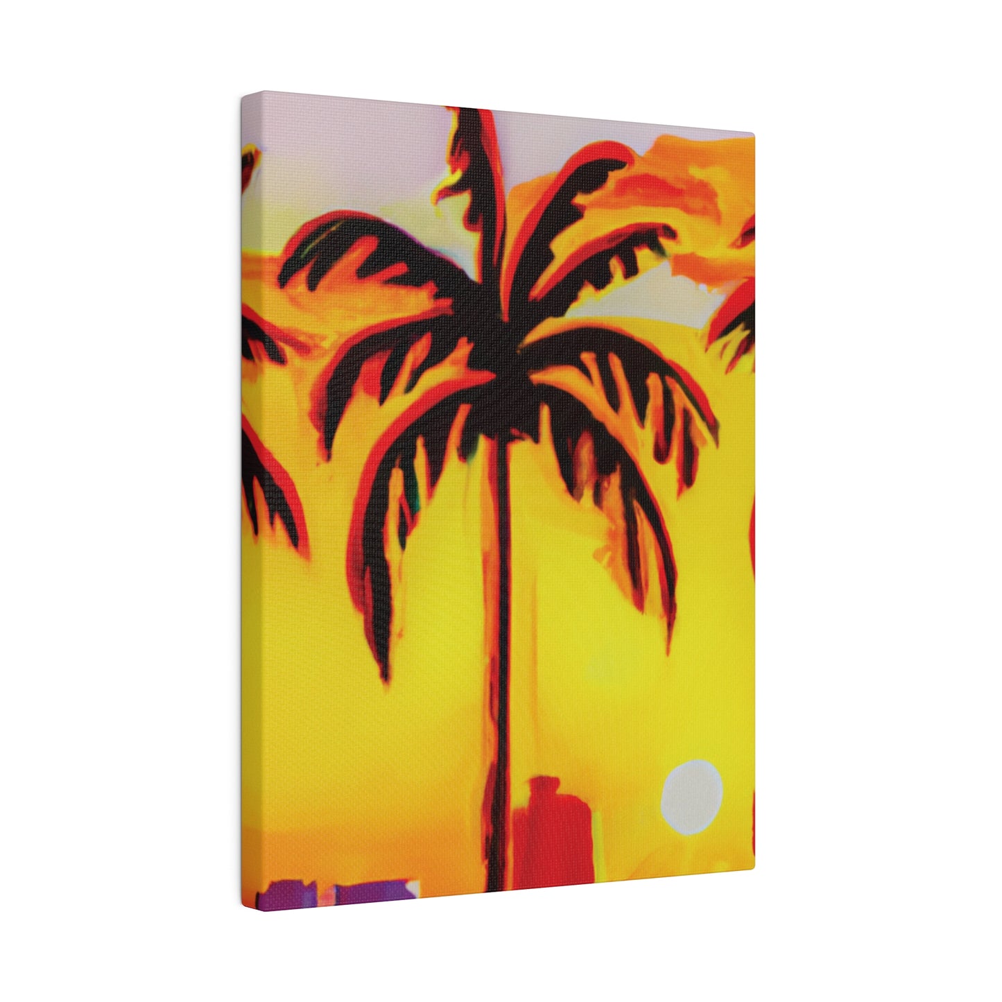 6539T - Miami Beach Sunset Painting Print | Miami | Beach | Sunset | Poster | Home Decor | Wall Art | Canvas