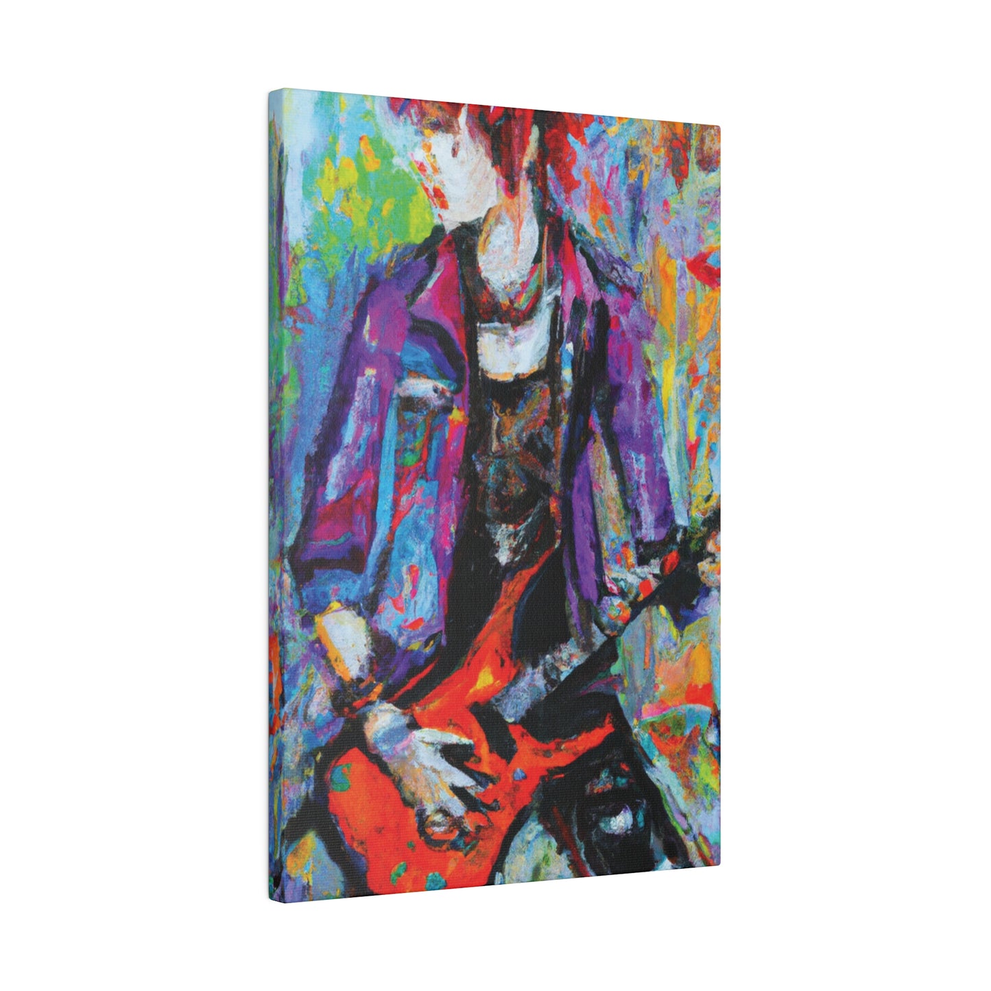 3123Q - Rockstar Oil Painting Style Print | Poster | Home Decor | Wall Art | Music Art | Canvas