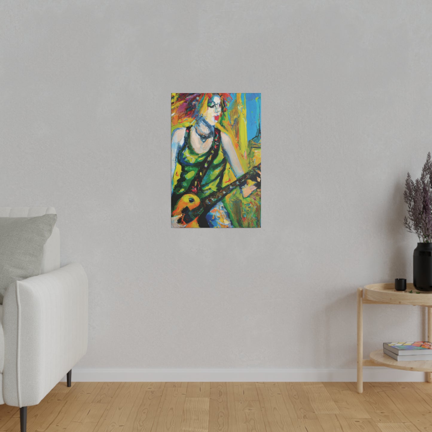 4713C - Rockstar Oil Painting Style Print | Poster | Home Decor | Wall Art | Music Art | Canvas