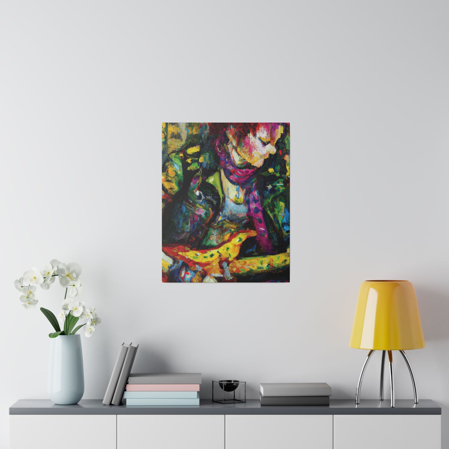 3668A - Rockstar Oil Painting Style Print | Poster | Home Decor | Wall Art | Music Art | Canvas