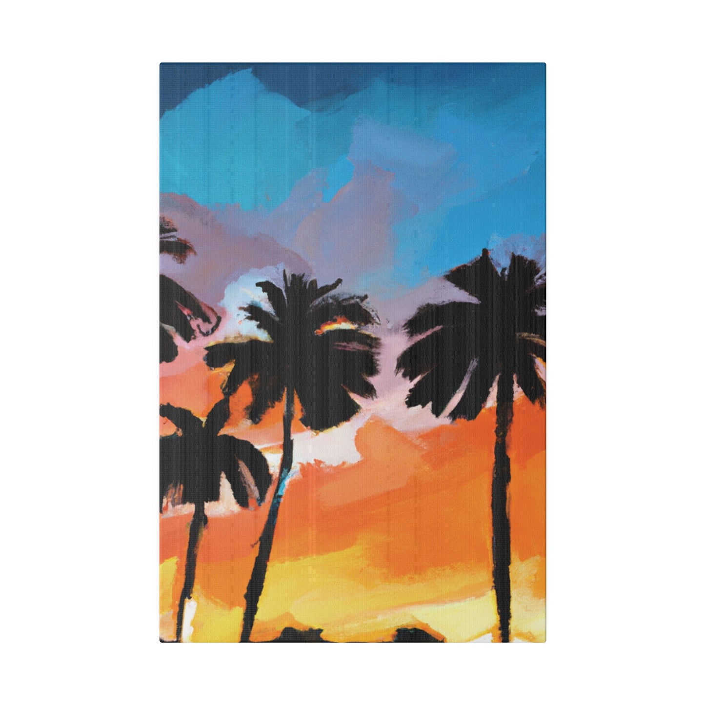 7010V - Miami Beach Sunset Painting Print | Miami | Beach | Sunset | Poster | Home Decor | Wall Art | Canvas