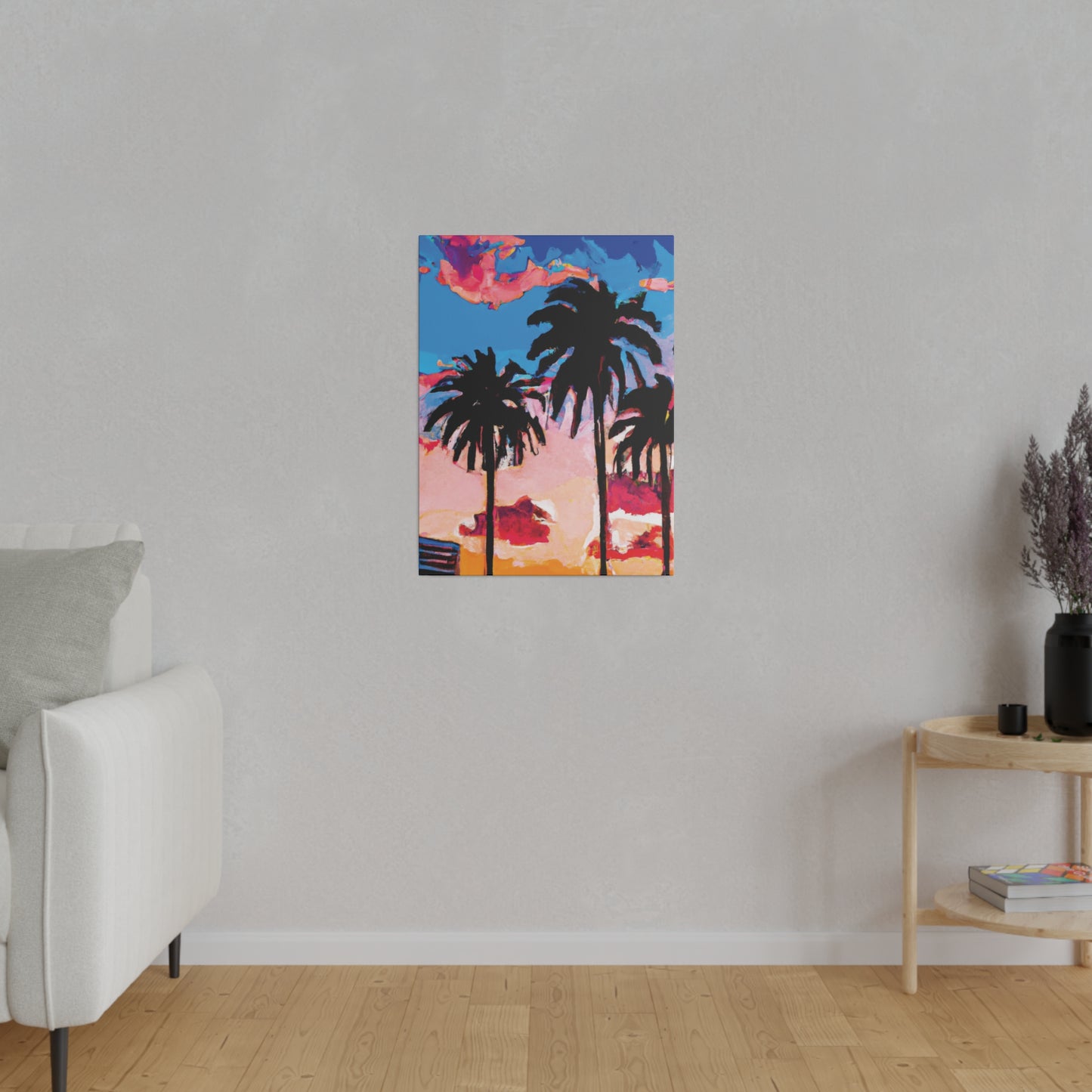 4347Z - Miami Beach Sunset Painting Print | Miami | Beach | Sunset | Poster | Home Decor | Wall Art | Canvas