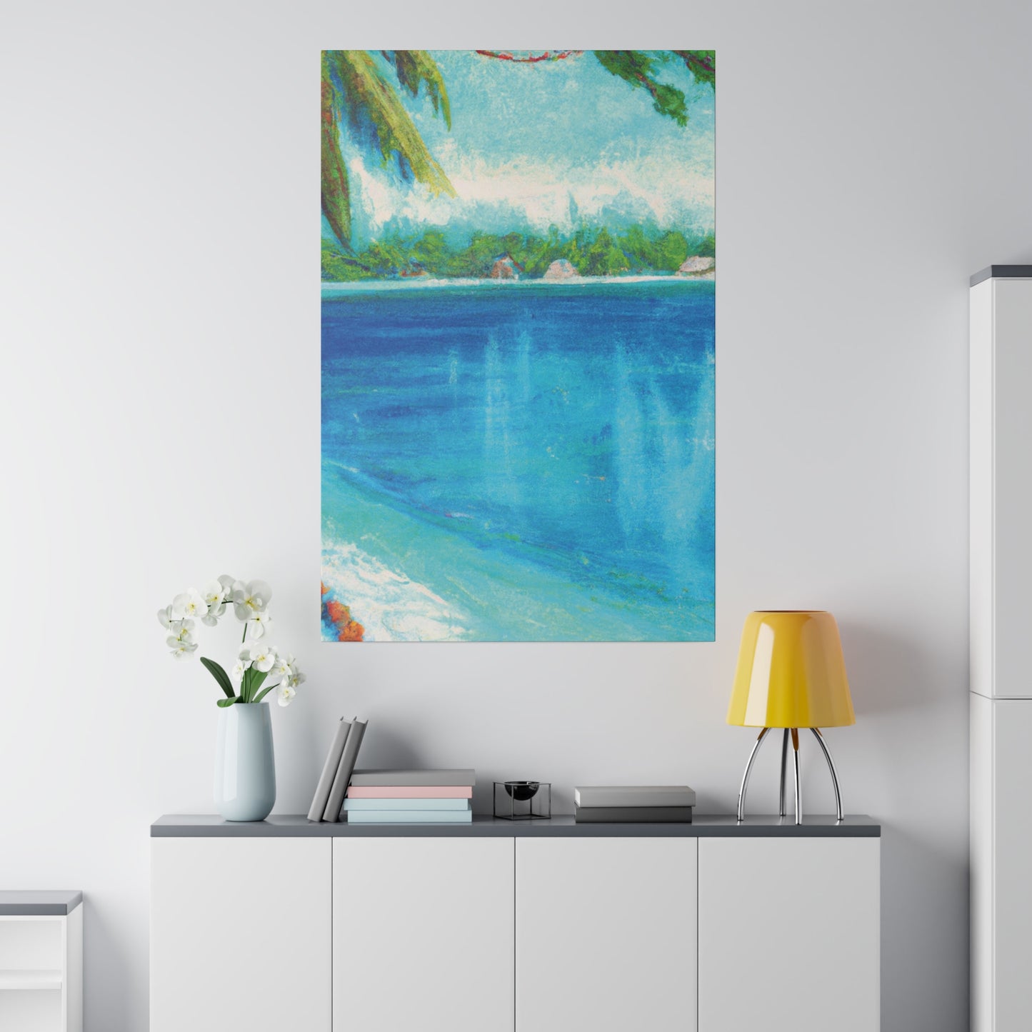 3198N - Bahamas Ocean Painting Print | Bahamas | Ocean | Beach | Poster | Home Decor | Wall Art | Canvas