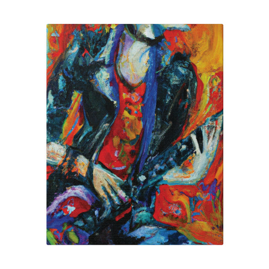 7348F - Rockstar Oil Painting Style Print | Poster | Home Decor | Wall Art | Music Art | Canvas